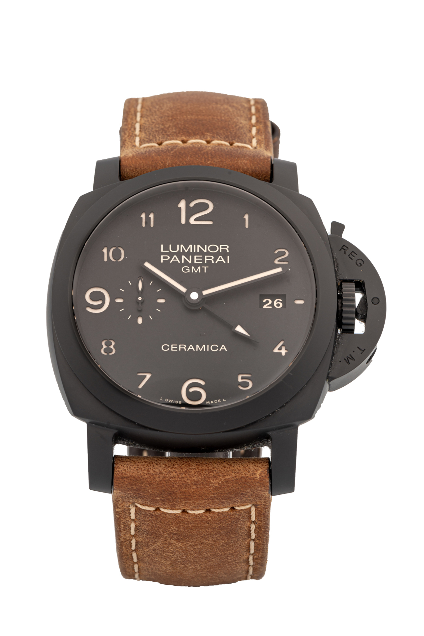 PANERAI, PAM00441, LUMINOR GMT, BLACK CERAMIC*