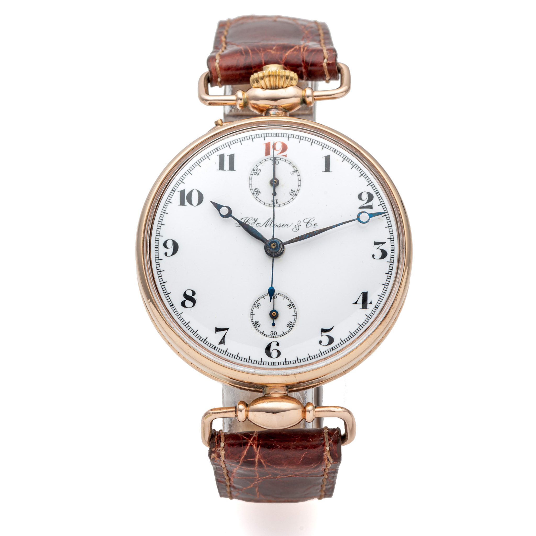 HENRY MOSER, SINGLE BUTTON CHRONOGRAPH, PINK GOLD