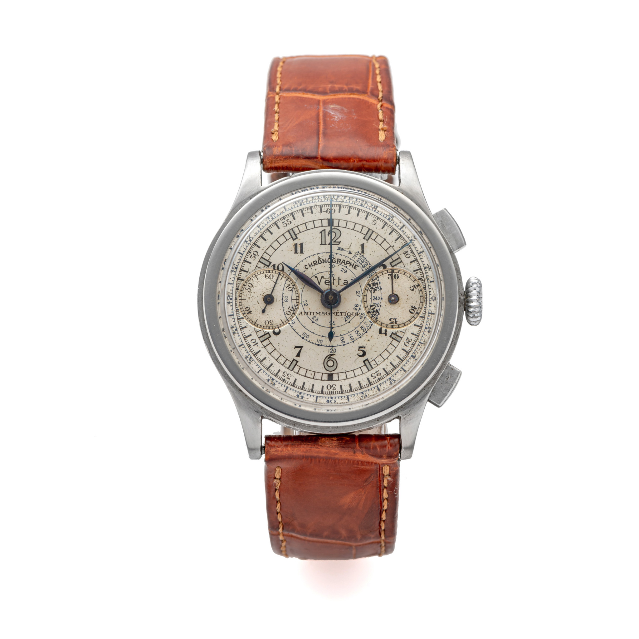 VETTA, CHRONOGRAPHE, ANTIMAGNETIC, STEEL