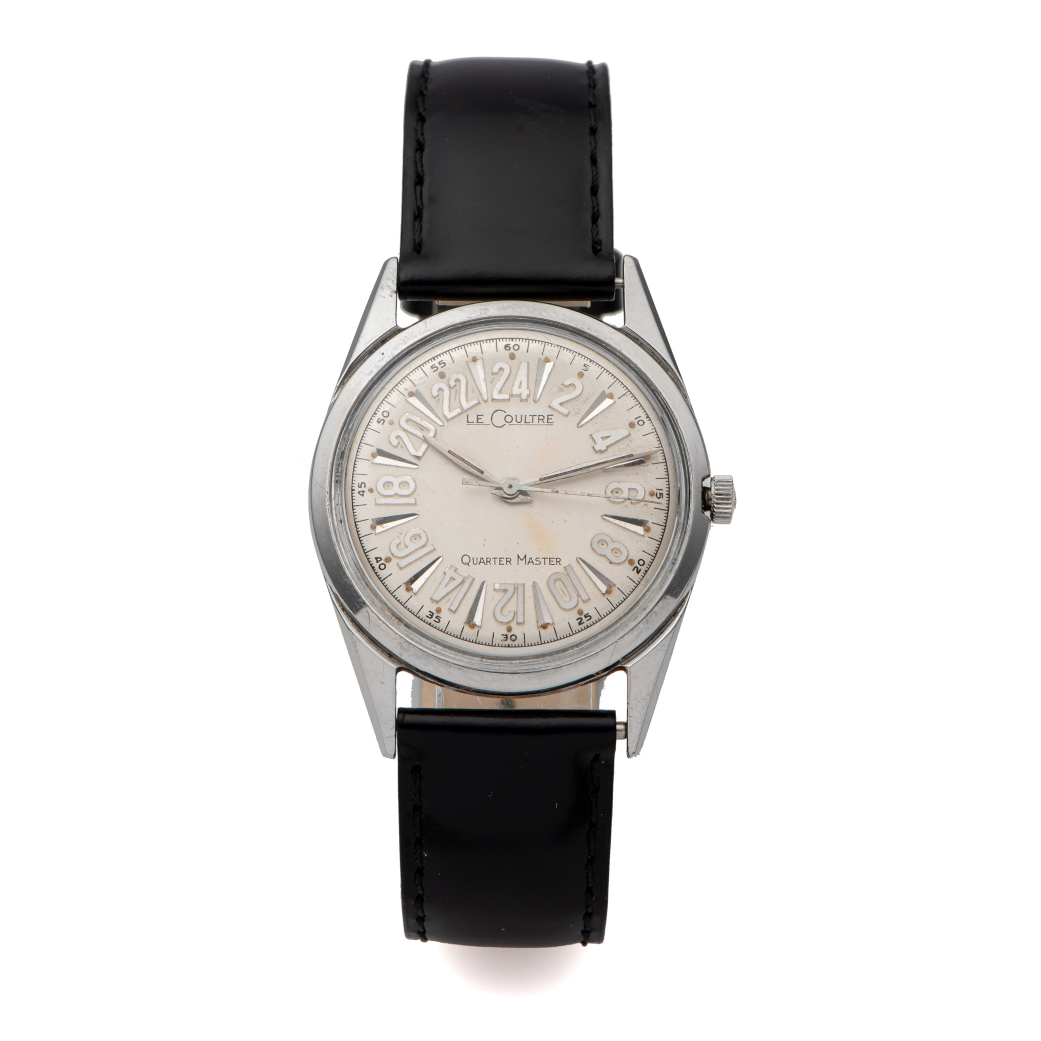 LECOULTRE, REF. E326, QUARTERMASTER, 24-HOUR, STEEL