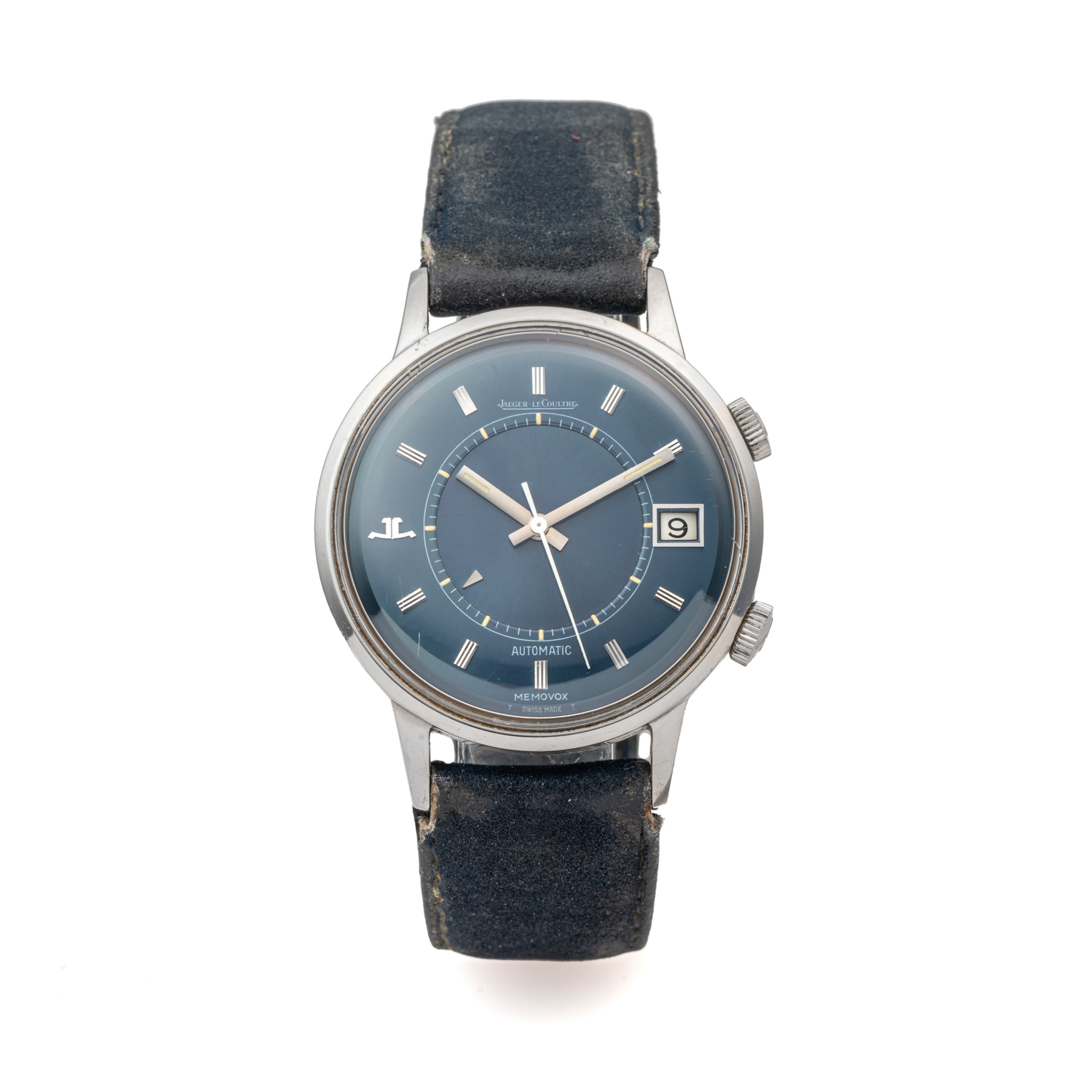 JAEGER LECOULTRE, REF. E 875, MEMOVOX SPEEDBEAT, BLUE DIAL, STEEL
