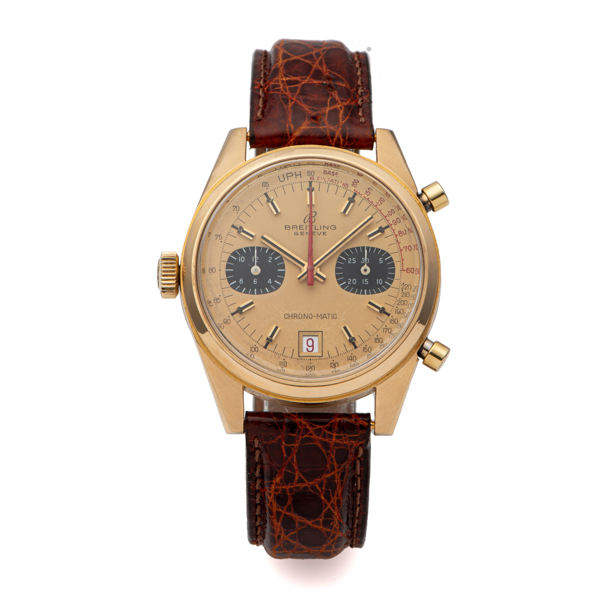 BREITLING, REF. 2116, CHRONO-MATIC, YELLOW GOLD