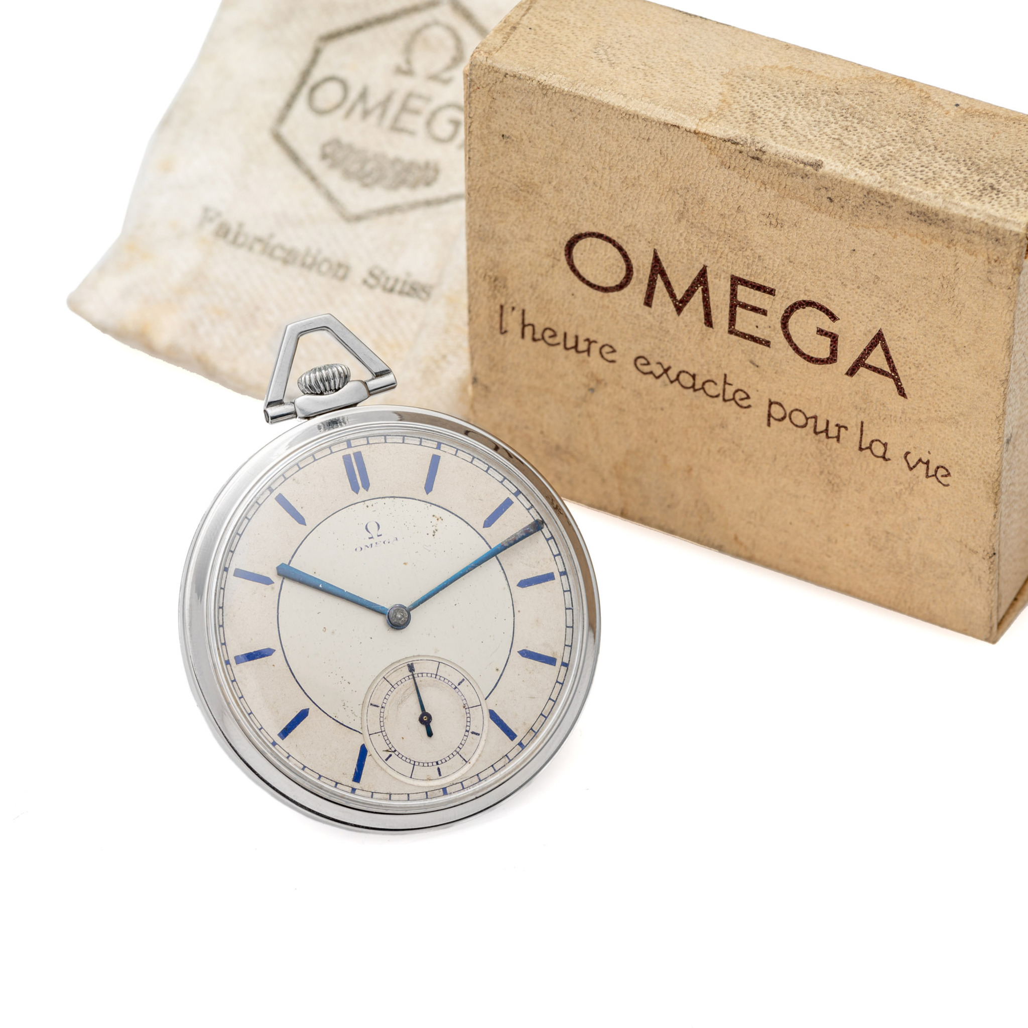 OMEGA, BLUE INDEX, TWO-TONE DIAL, STEEL