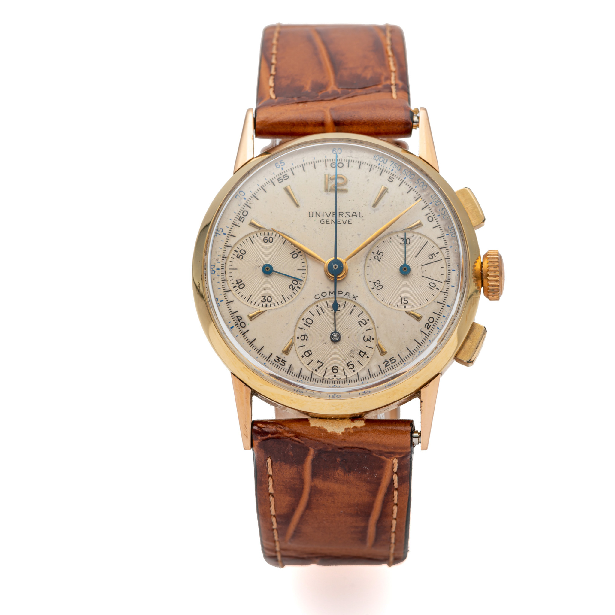UNIVERSAL, REF. 12494, COMPAX, YELLOW GOLD
