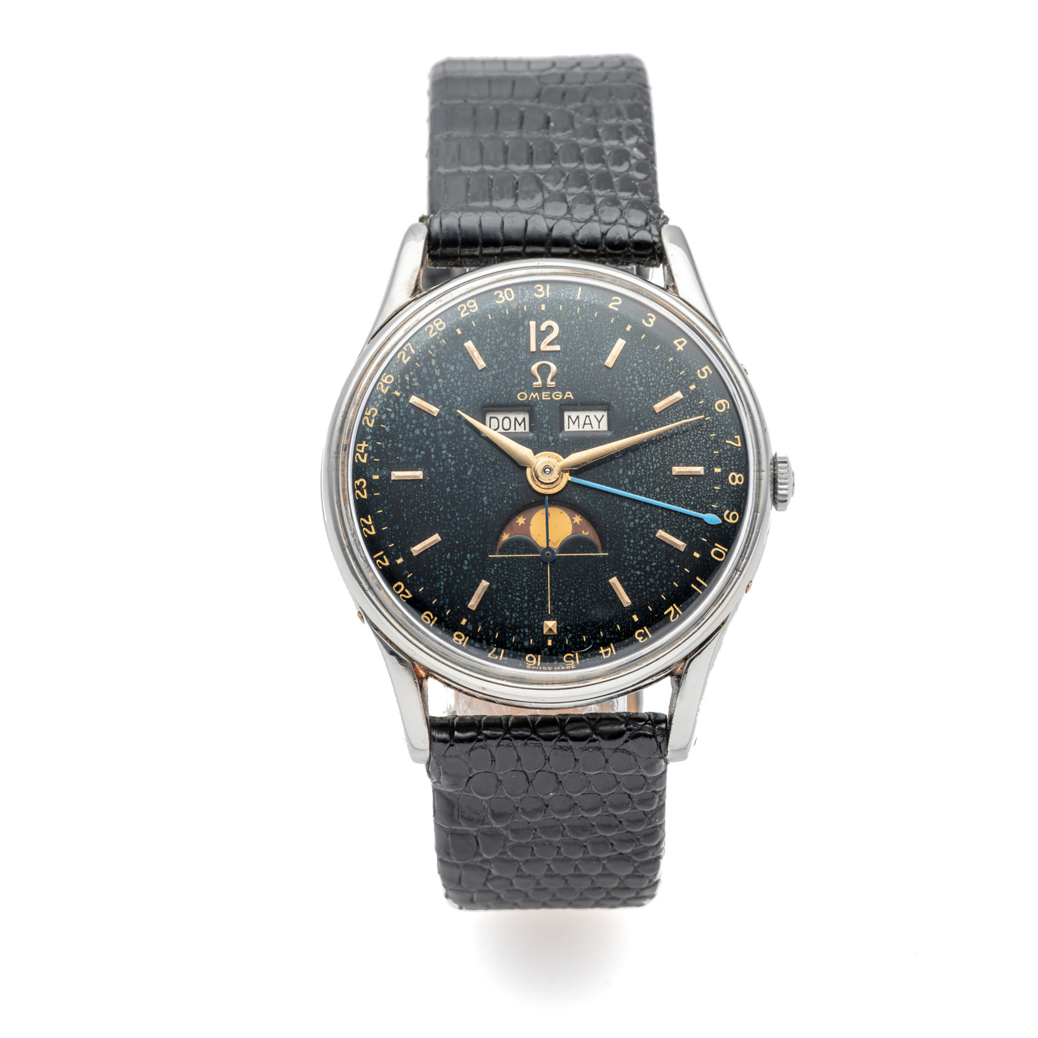 OMEGA, REF. 2471, COSMIC, BLACK DIAL, GOLD-CAPPED