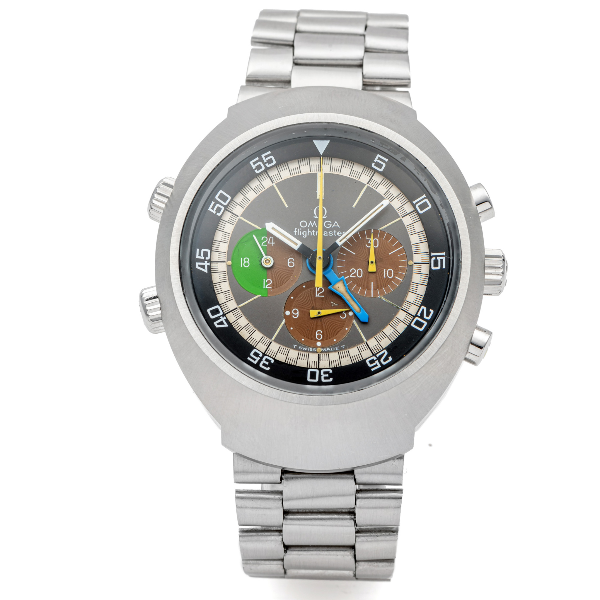 OMEGA, REF. 145.013, FLIGHTMASTER, TROPICAL SUB-DIALS, STEEL