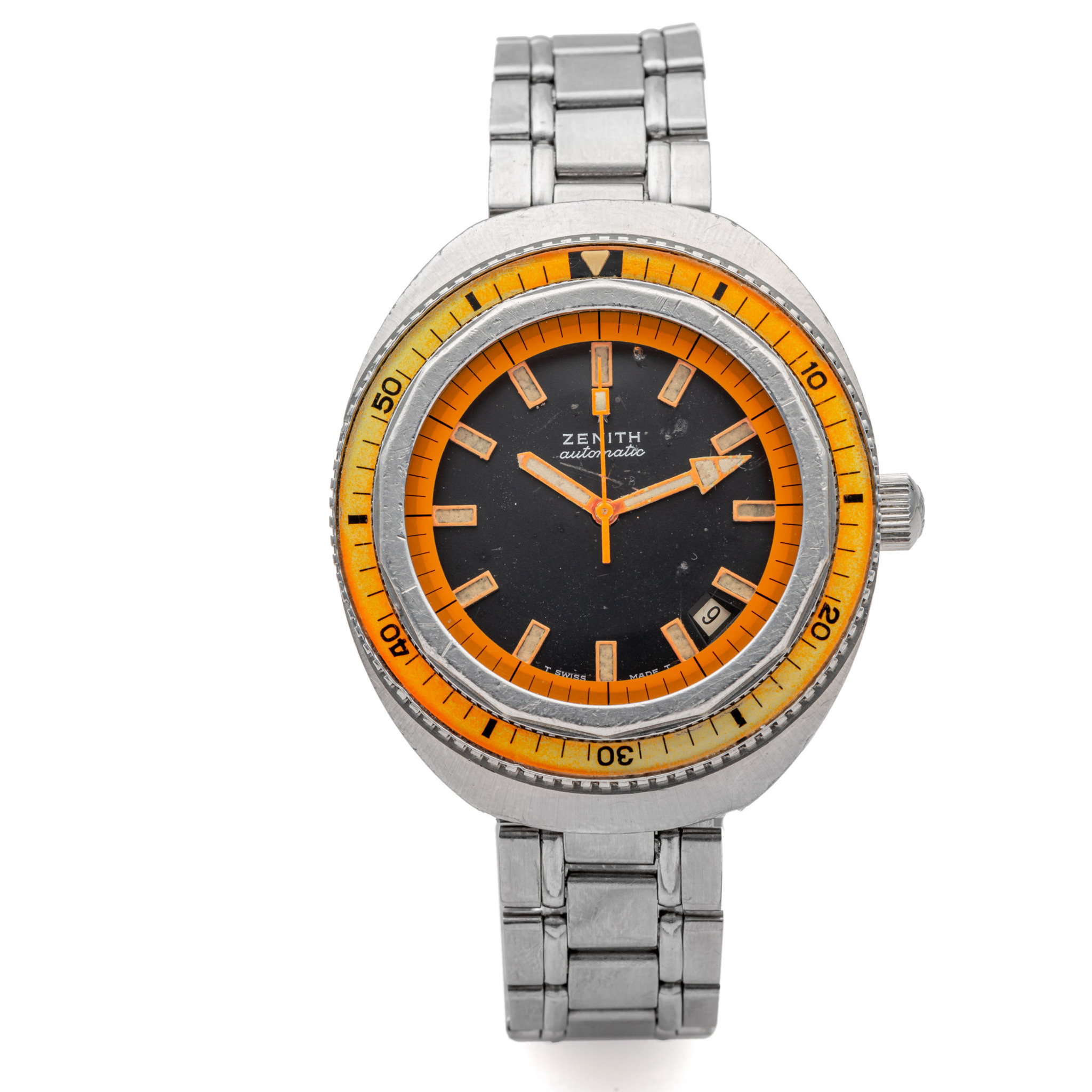 ZENITH, REF. A3637, ORANGE DIVER, STEEL