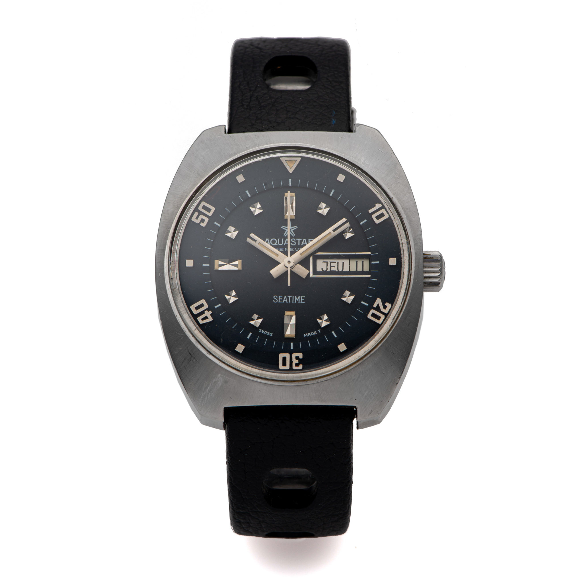 AQUASTAR, REF. 1007, SEATIME, DIVER WATCH, STEEL