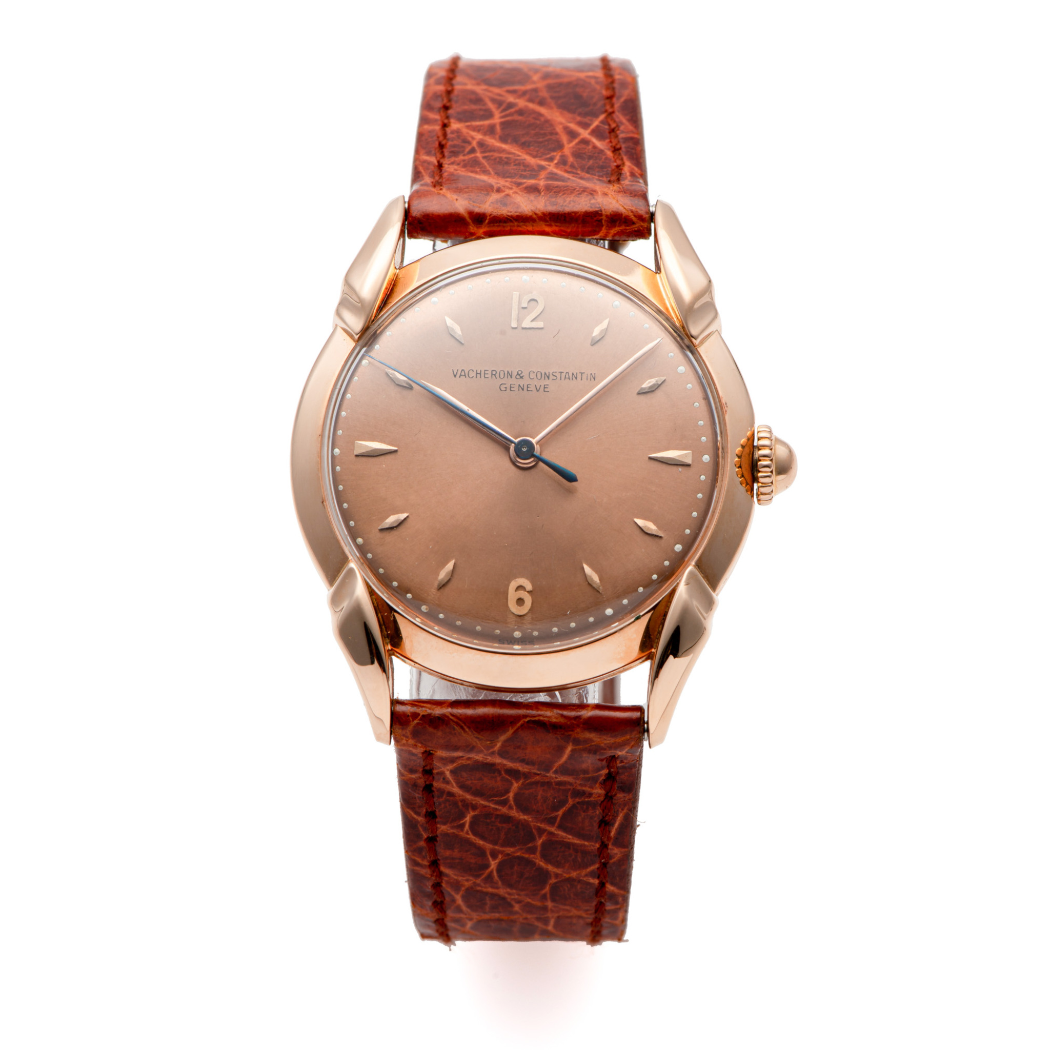 VACHERON CONSTANTIN, CENTER- SECONDS, FANCY LUGS, PINK GOLD
