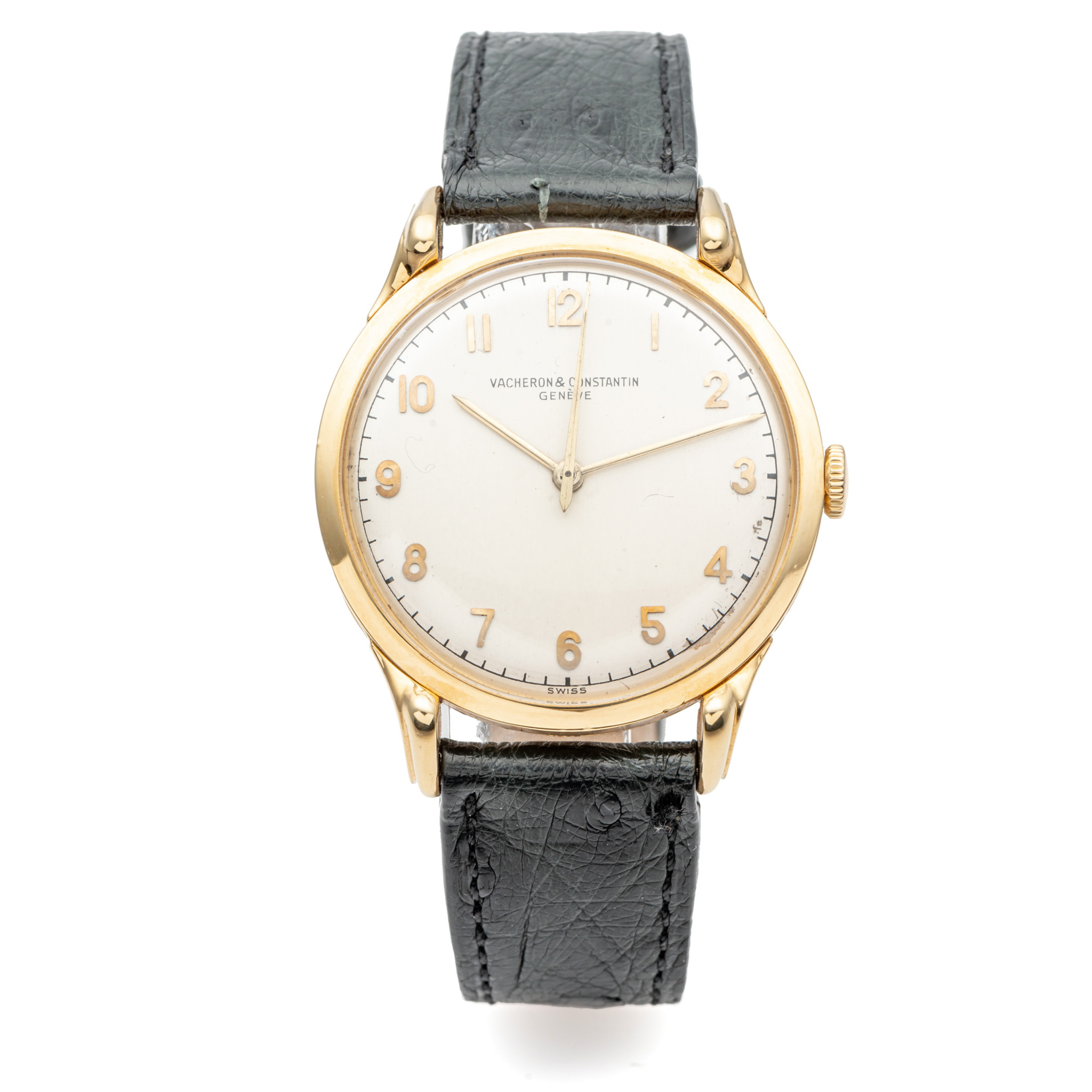 VACHERON CONSTANTIN, CENTER- SECONDS, FANCY LUGS, YELLOW GOLD