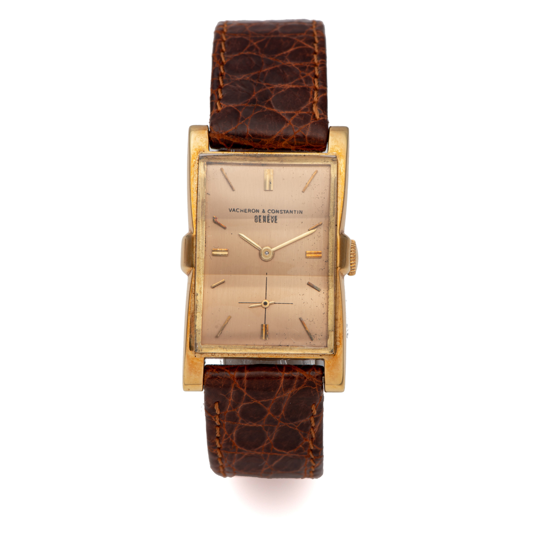 VACHERON CONSTANTIN, REF. 4591, FLARED LUGS, YELLOW GOLD