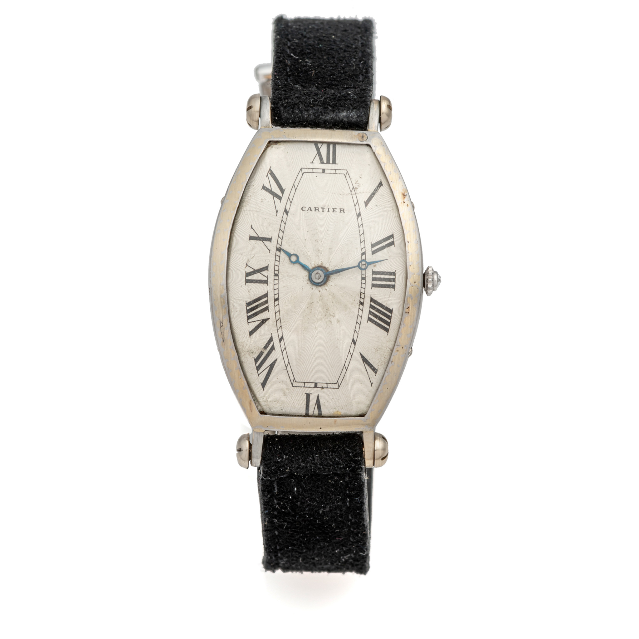CARTIER, TONNEAU, PLATINUM AND YELLOW GOLD