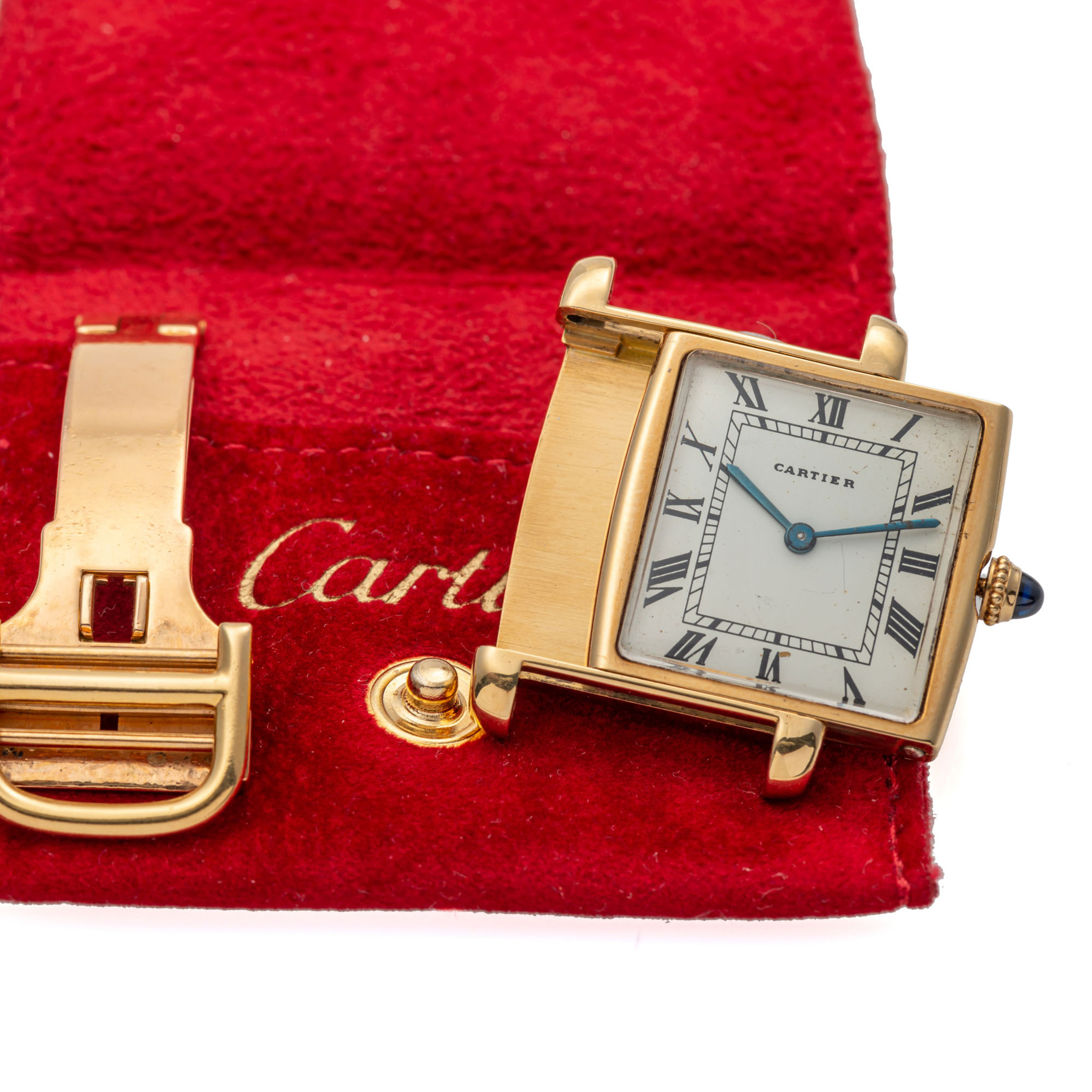 CARTIER, REVERSO, YELLOW GOLD
