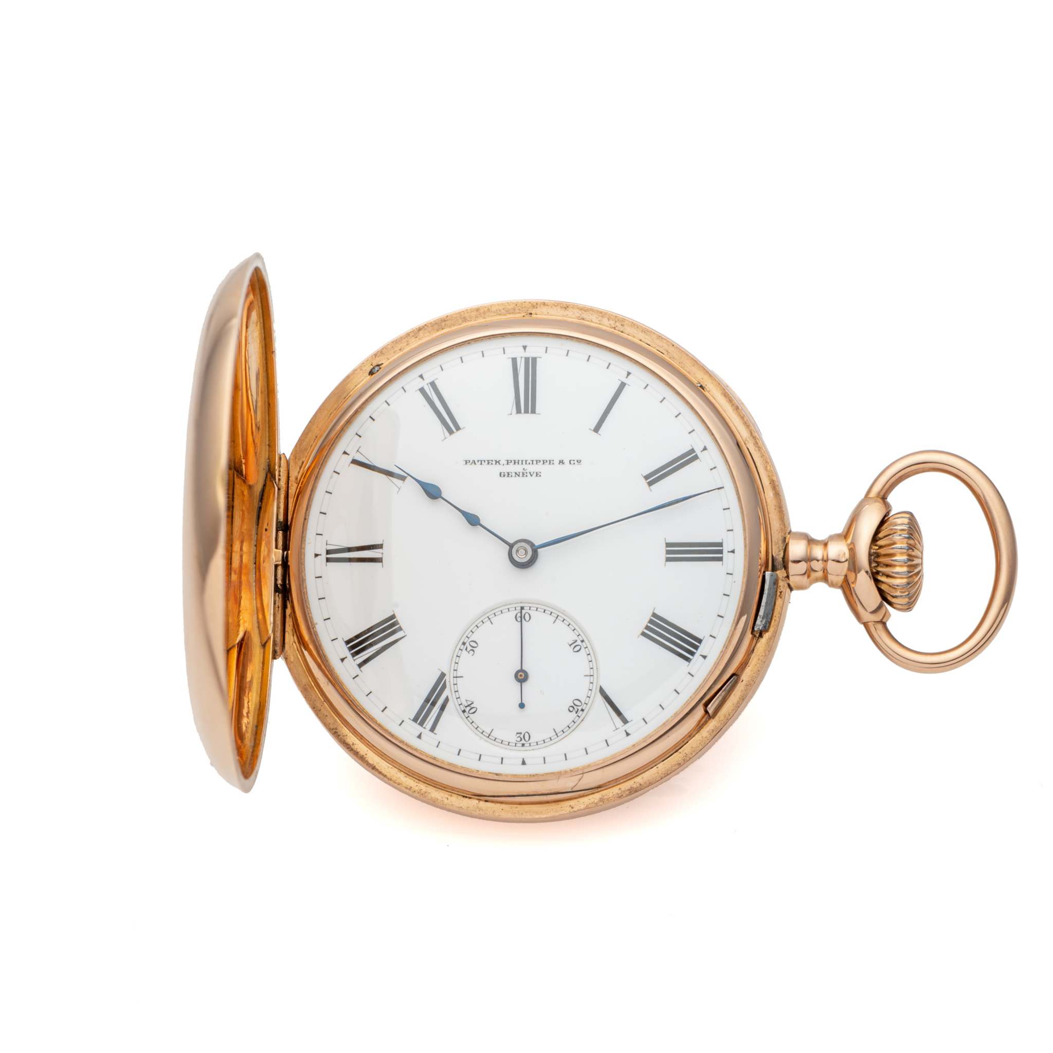 PATEK PHILIPPE, RETAILED BY BEYER, HALF HUNTING CASE