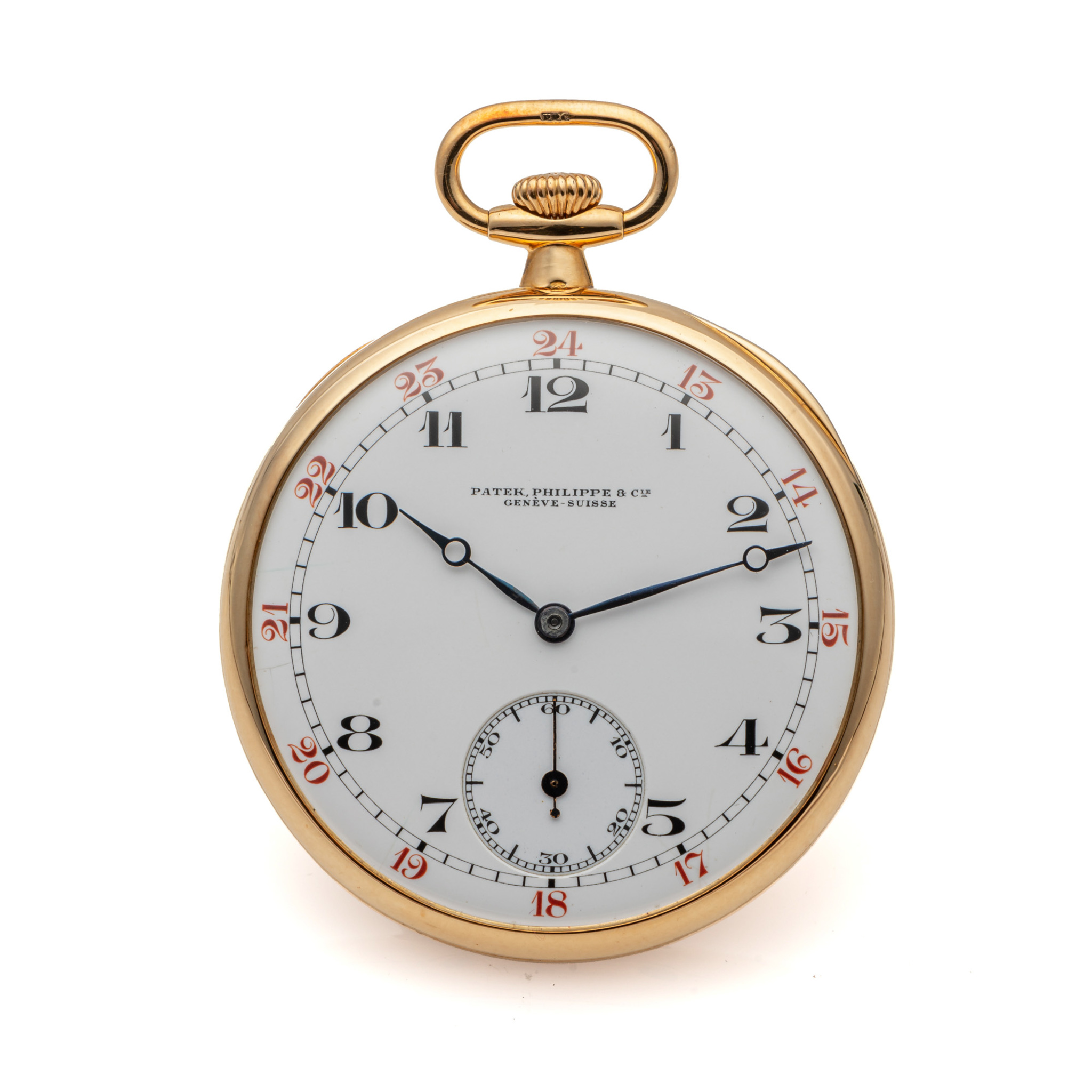 PATEK PHILIPPE, OPEN FACE 18K GOLD