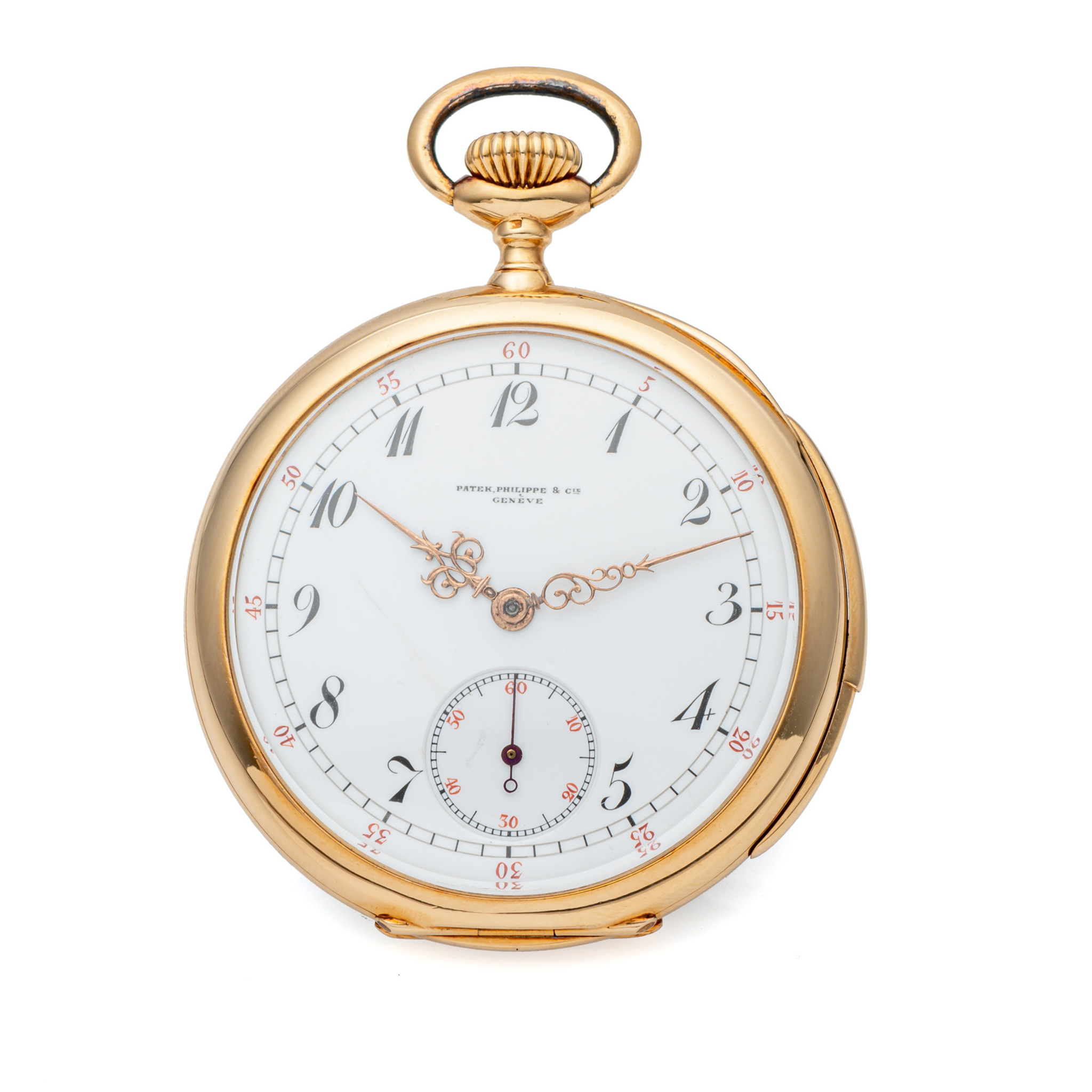 PATEK PHILIPPE KEYLESS-WINDING POCKET WATCH WITH MINUTE-REPEATER