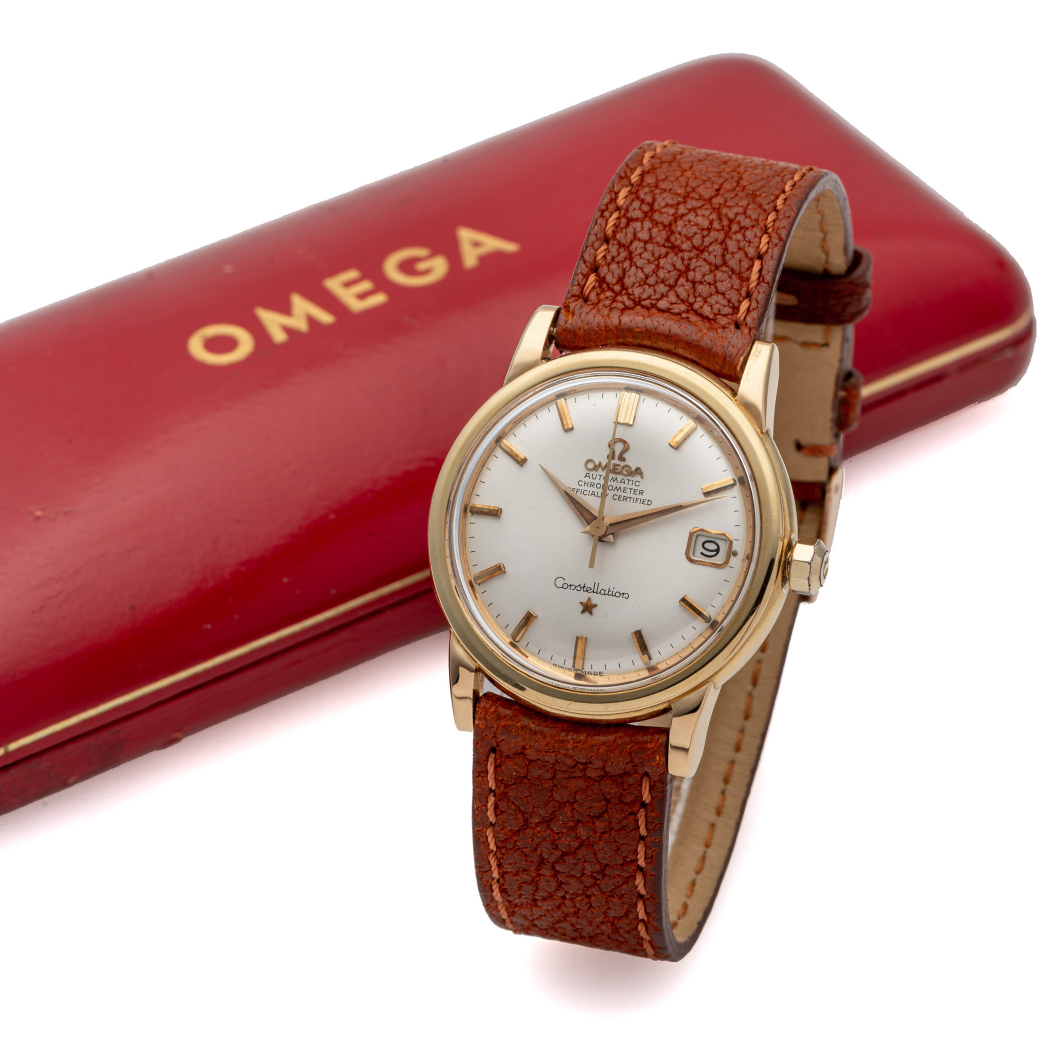 OMEGA, REF. 2943/2954, CONSTELLATION, YELLOW GOLD
