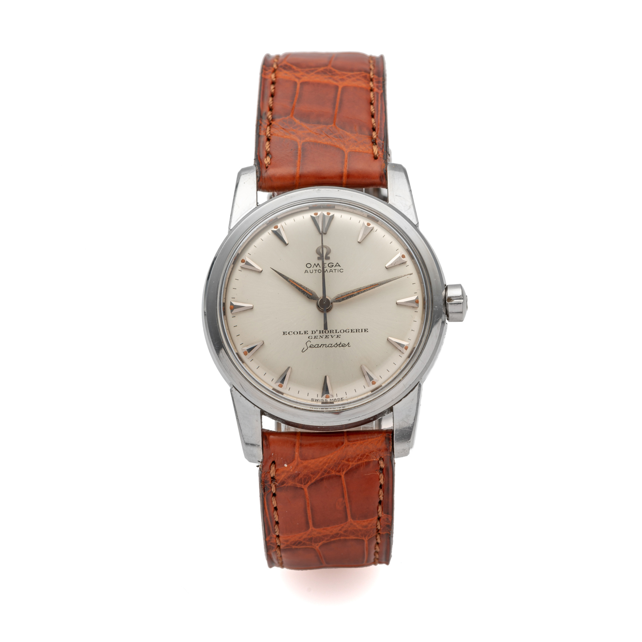 OMEGA/ ECOLE D’HORLOGERIE GENEVE, REF. 2846, SEAMASTER, STEEL