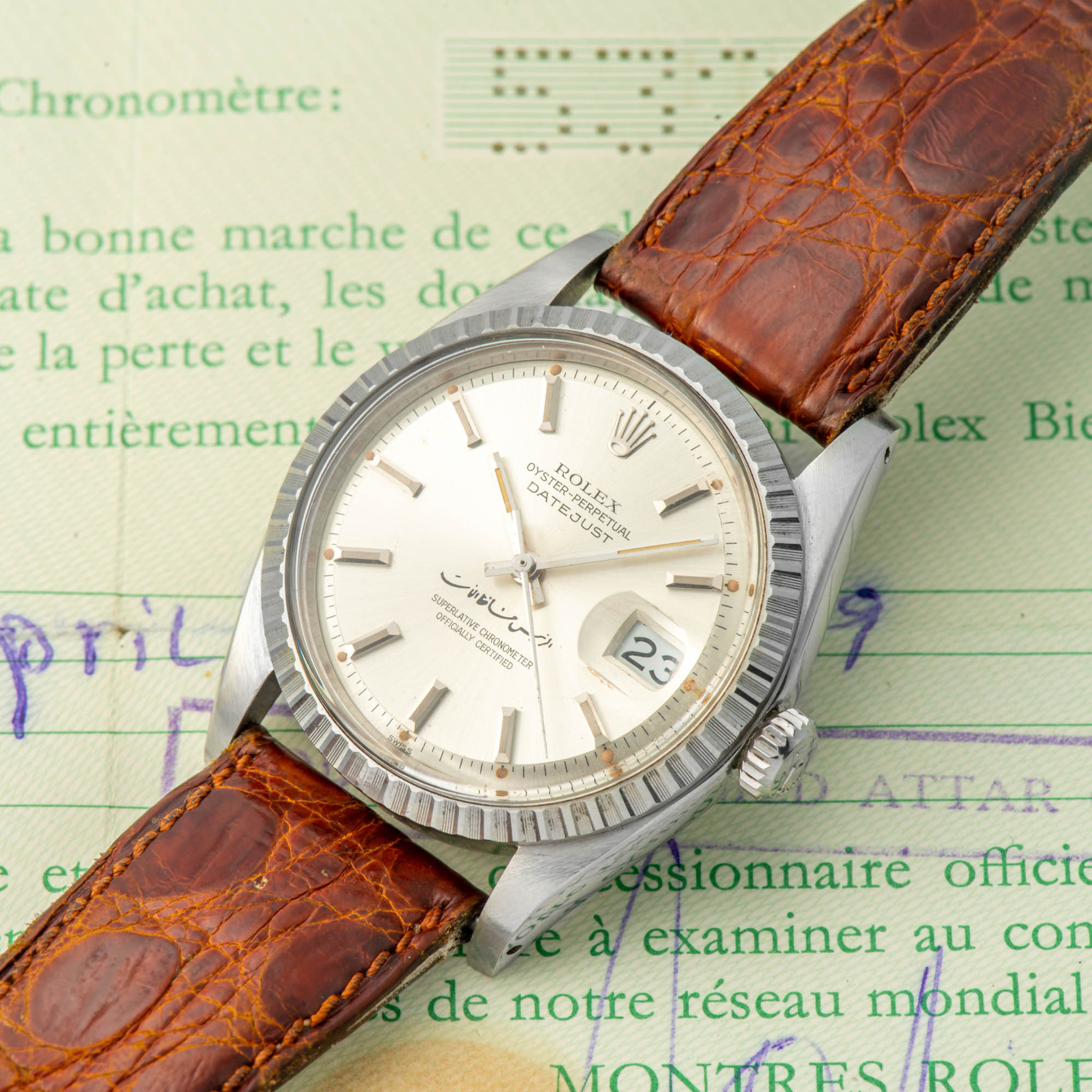 ROLEX, REF. 16030, DATEJUST, PRESIDENT HAFIZ AL ASSAD DIAL, STEEL
