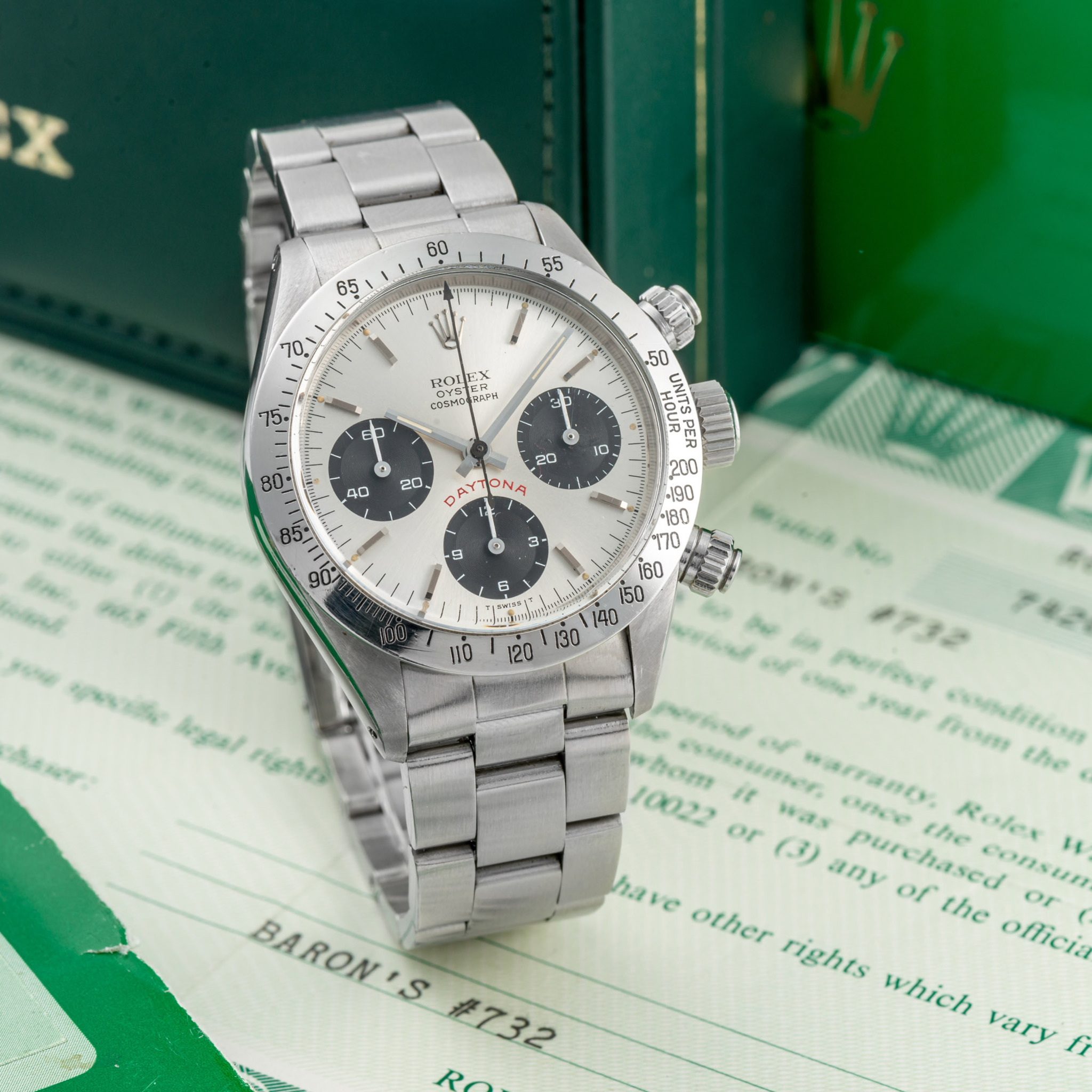 ROLEX, REF. 6265, OYSTER COSMOGRAPH, BIG RED, STEEL