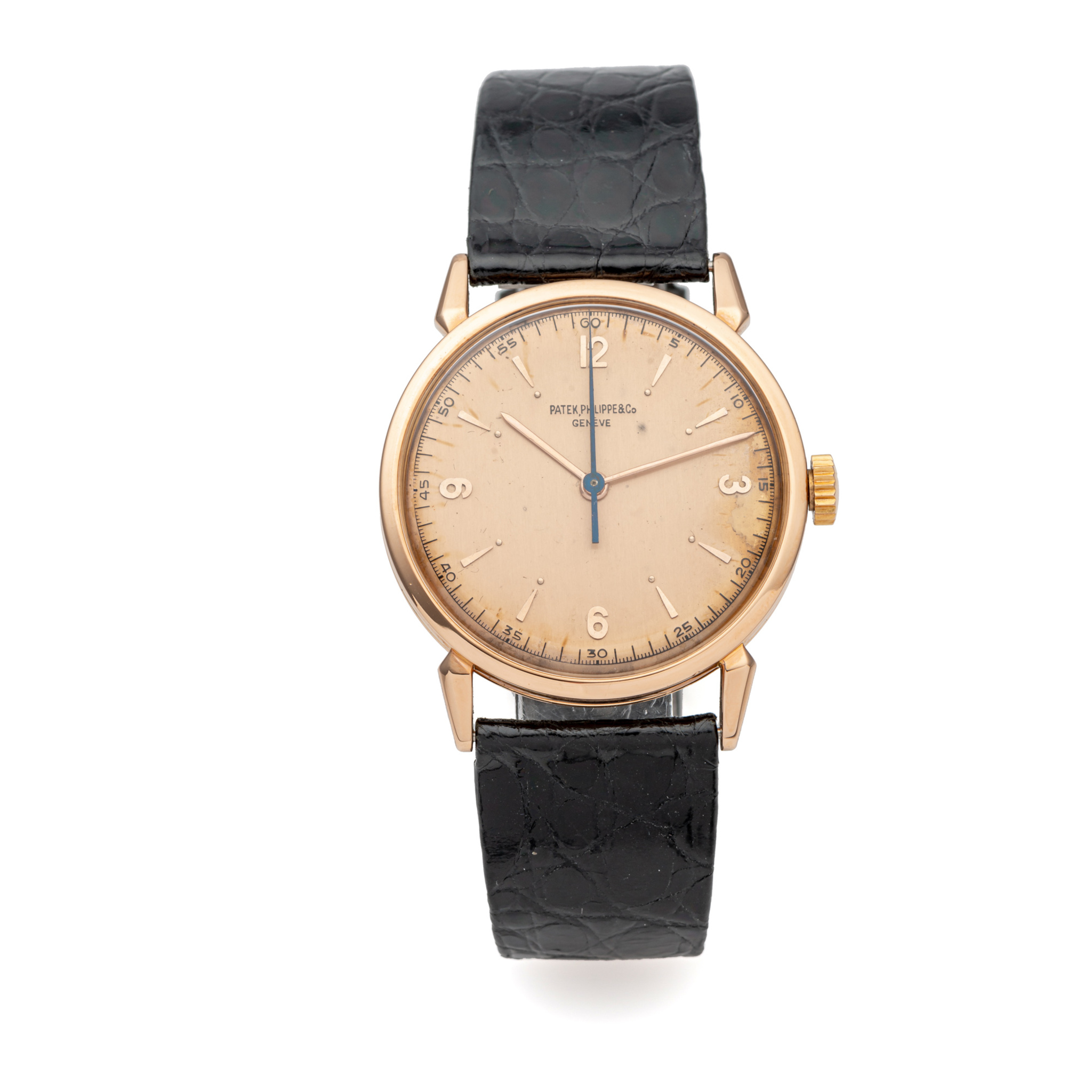 PATEK PHILIPPE, REF. 1578, PINK DIAL, PINK GOLD