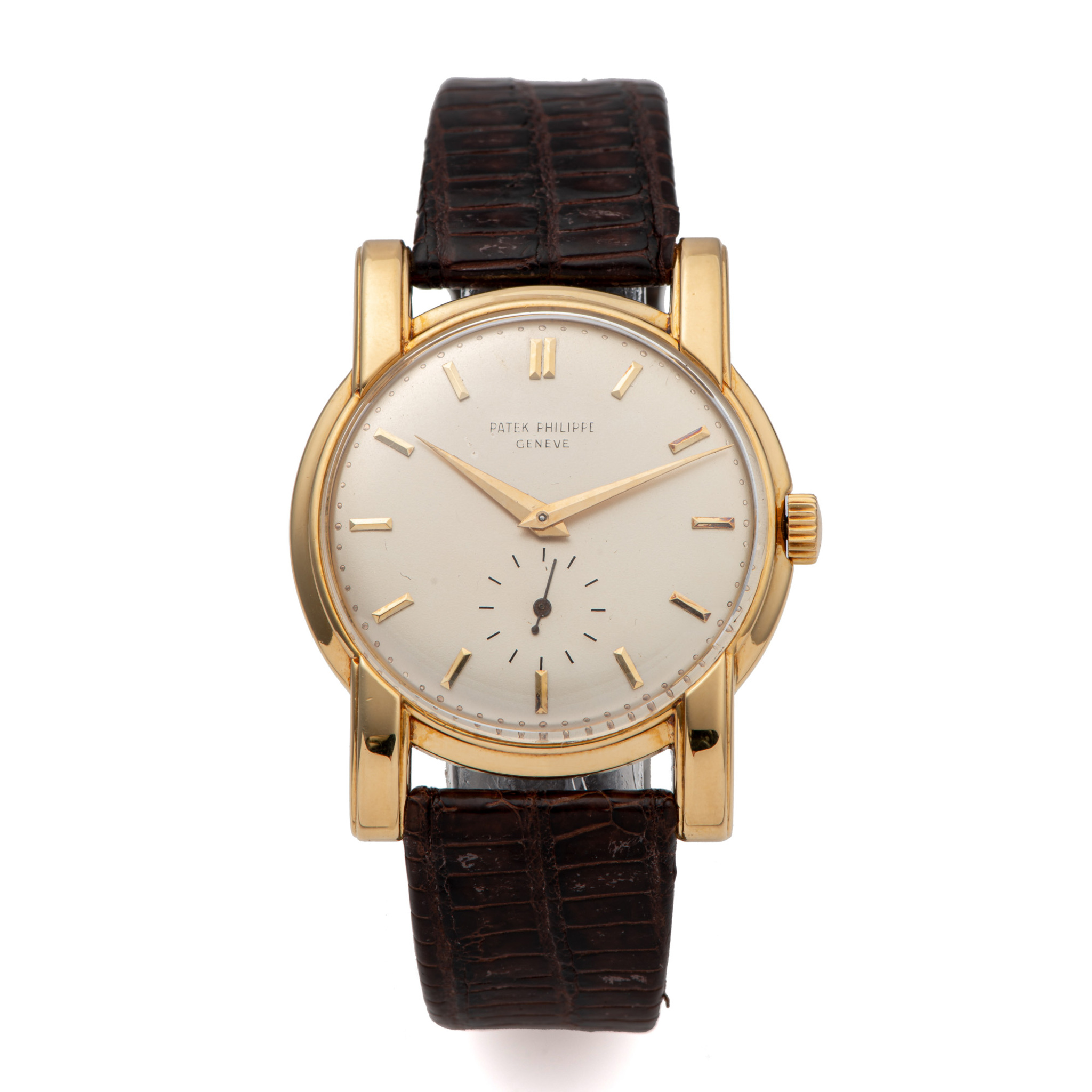PATEK PHILIPPE, REF. 2428, YELLOW GOLD LARGE STRAIGHT LUGS
