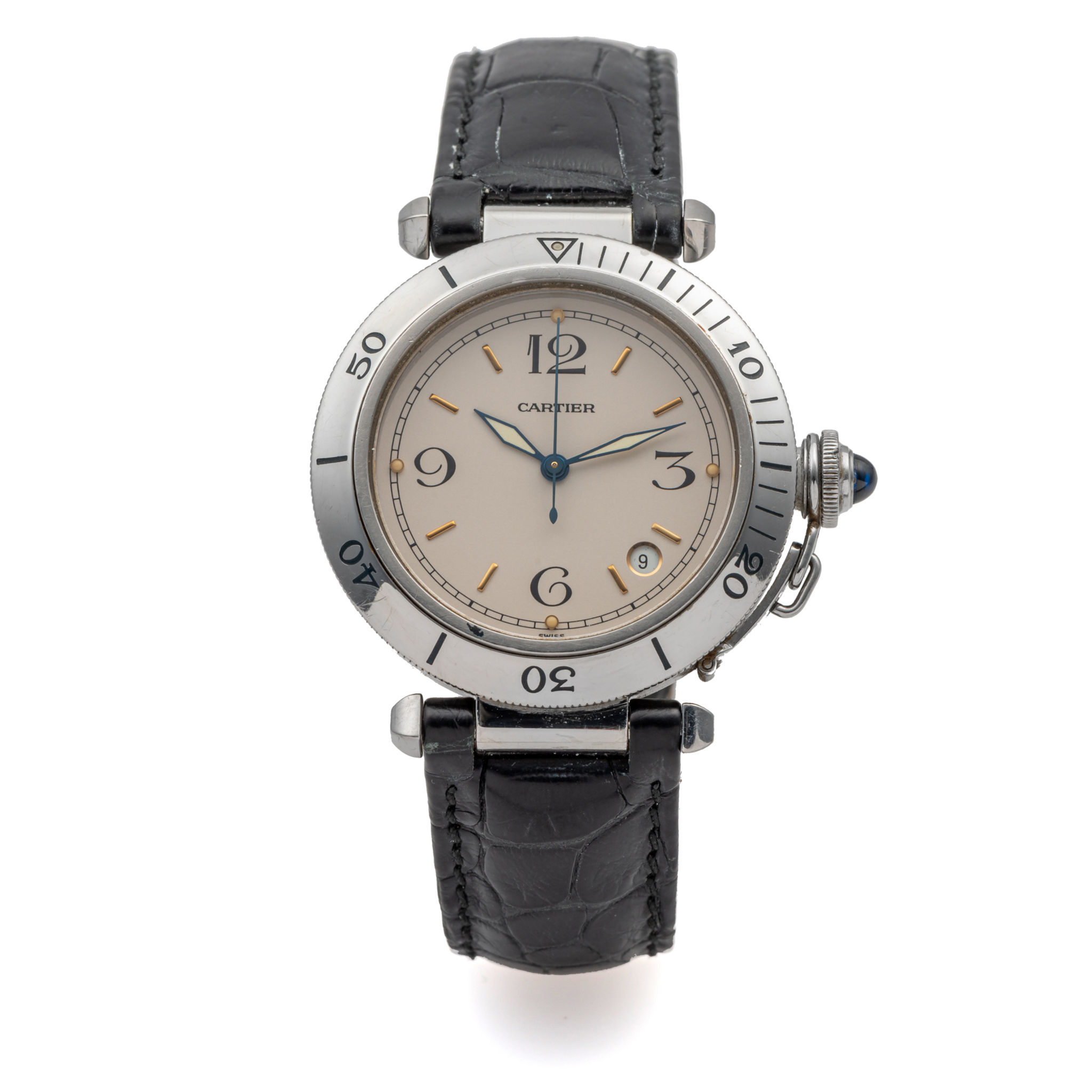 CARTIER, PASHA, AUTOMATIC, STEEL