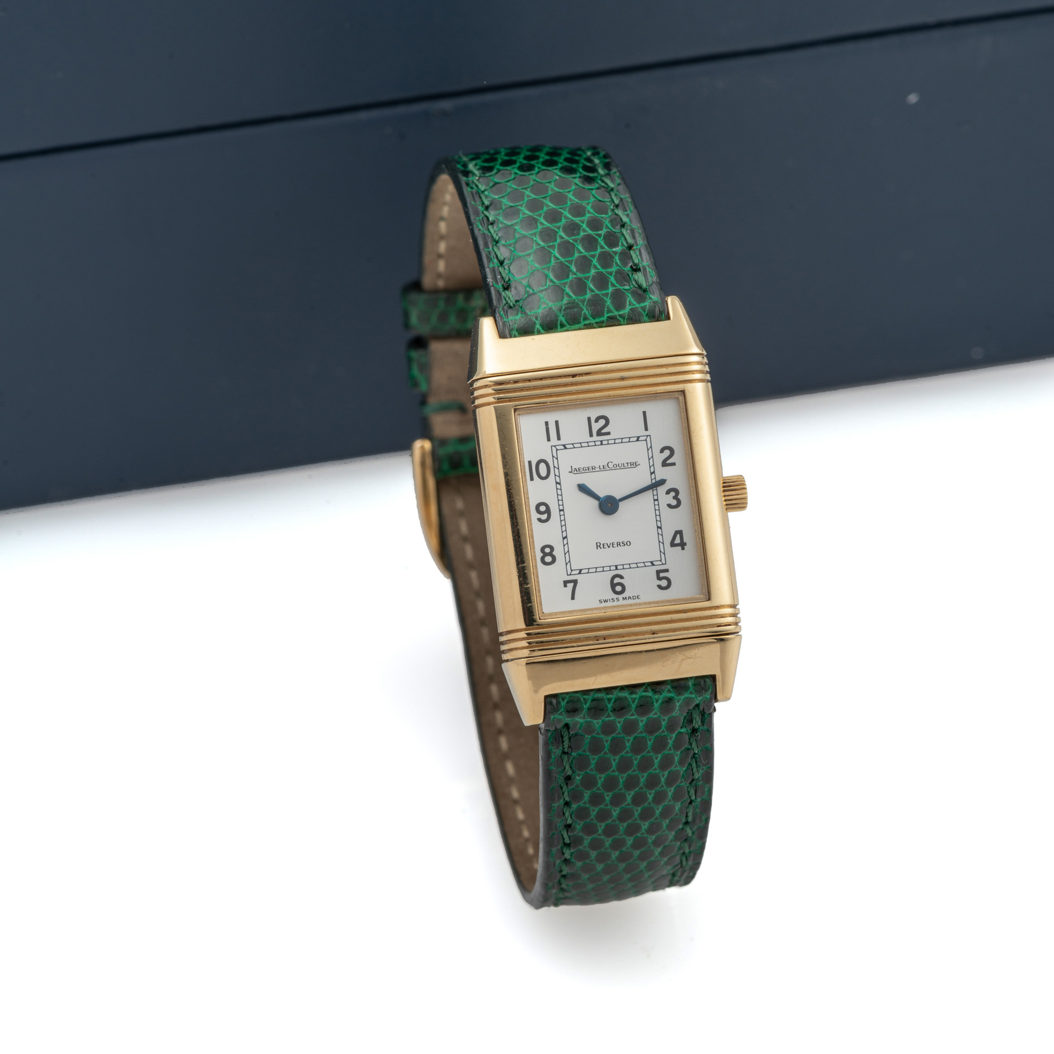 JAEGER LECOULTRE, REVERSO, QUARTZ, YELLOW GOLD