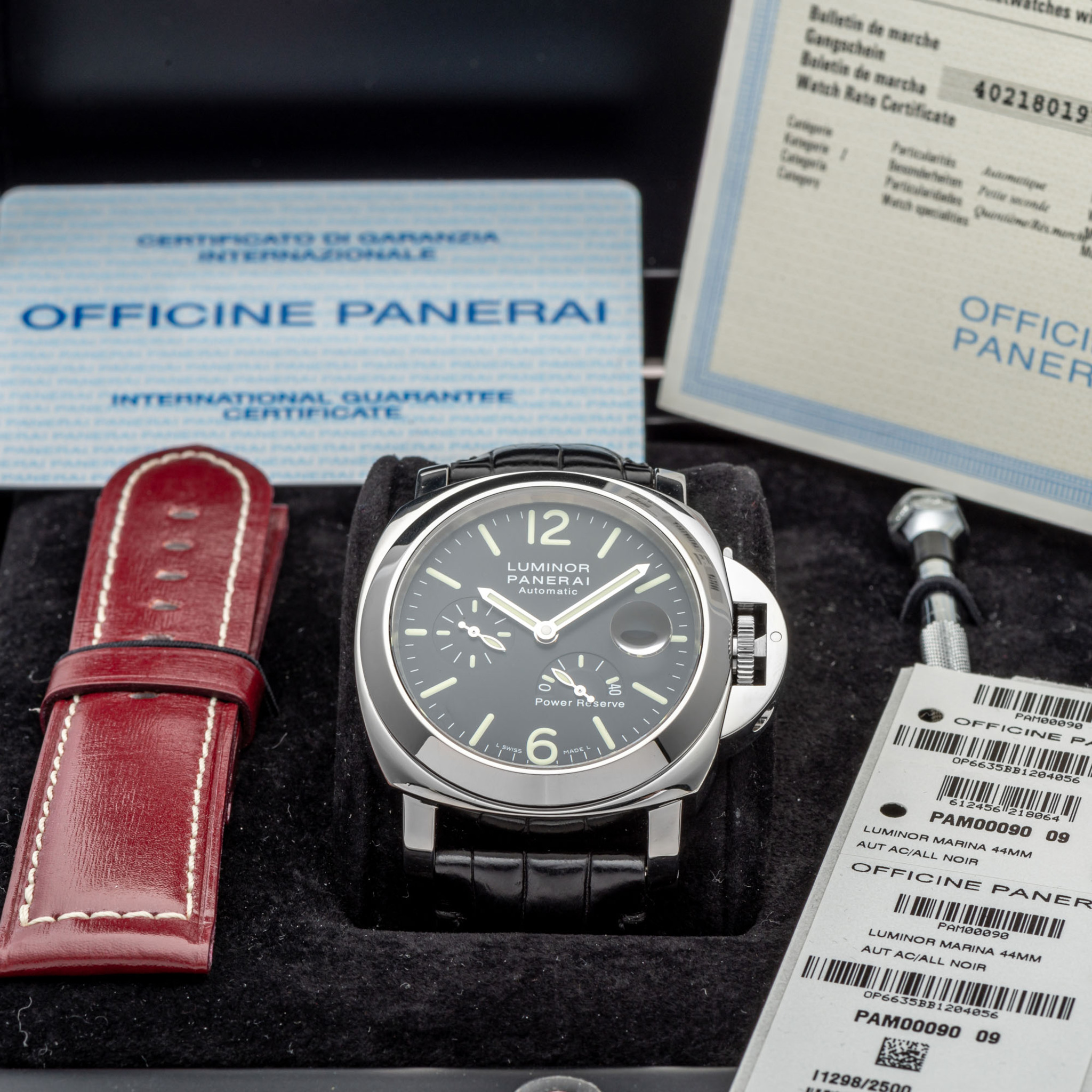 PANERAI, PAM 090, LUMINOR POWER RESERVE, STEEL