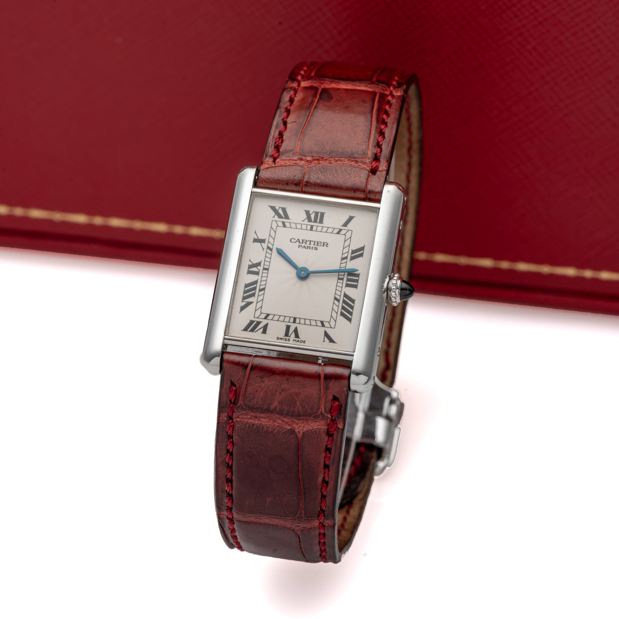 CARTIER, REF. 1601, TANK LOUIS CARTIER MECANIQUE, PLATINE