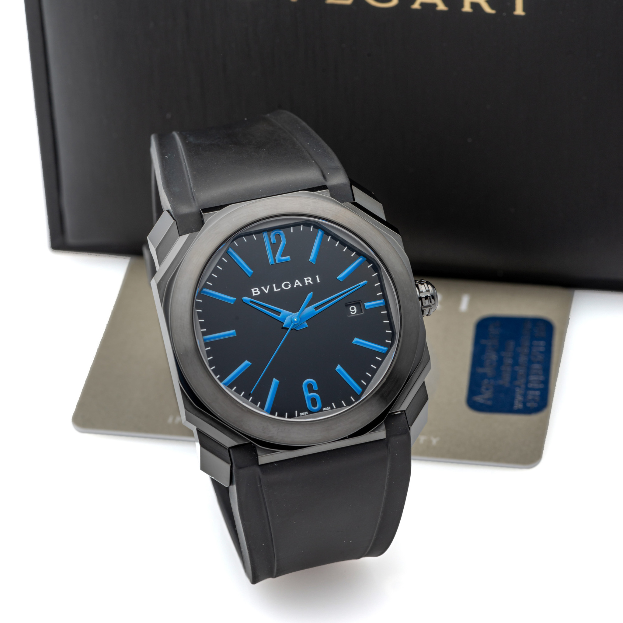 BULGARI, REF. 102814, OCTO ULTRANERO AMERICAS, DLC-COATED STEEL
