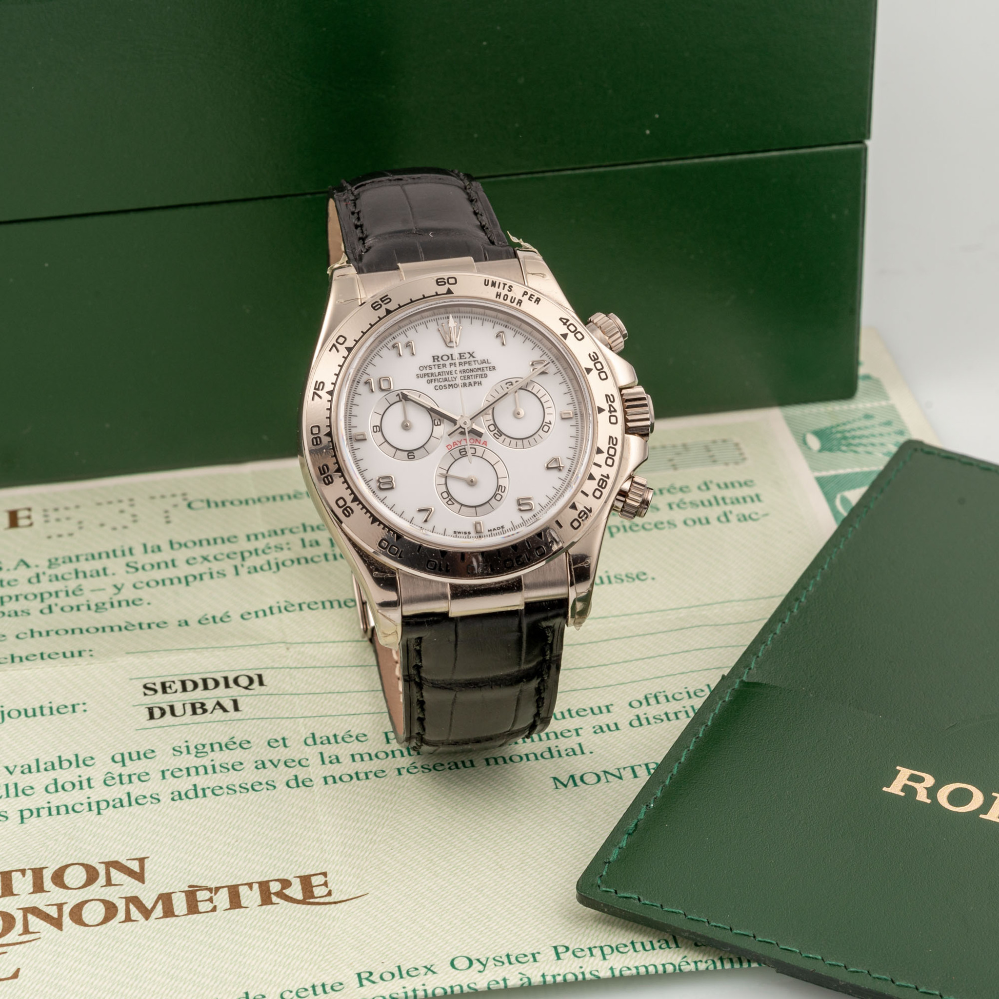 ROLEX DAYTONA, U.A.E. LOGO FEATURING A PORCELAIN DIAL, NEW OLD STOCK