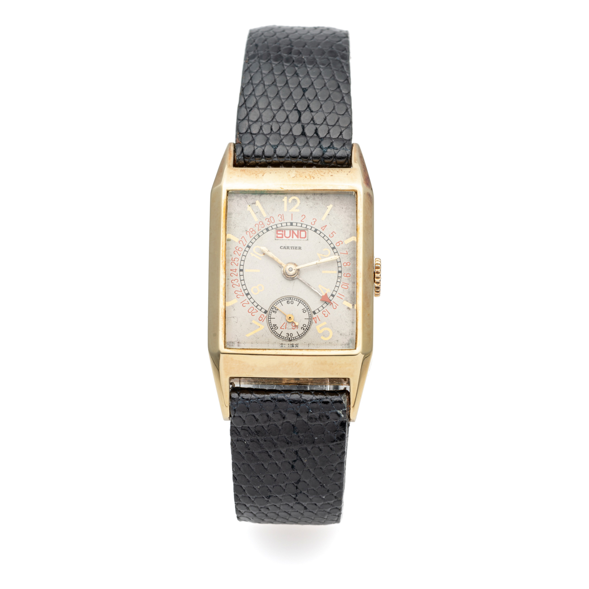 LECOULTRE, CALENDAR, YELLOW GOLD