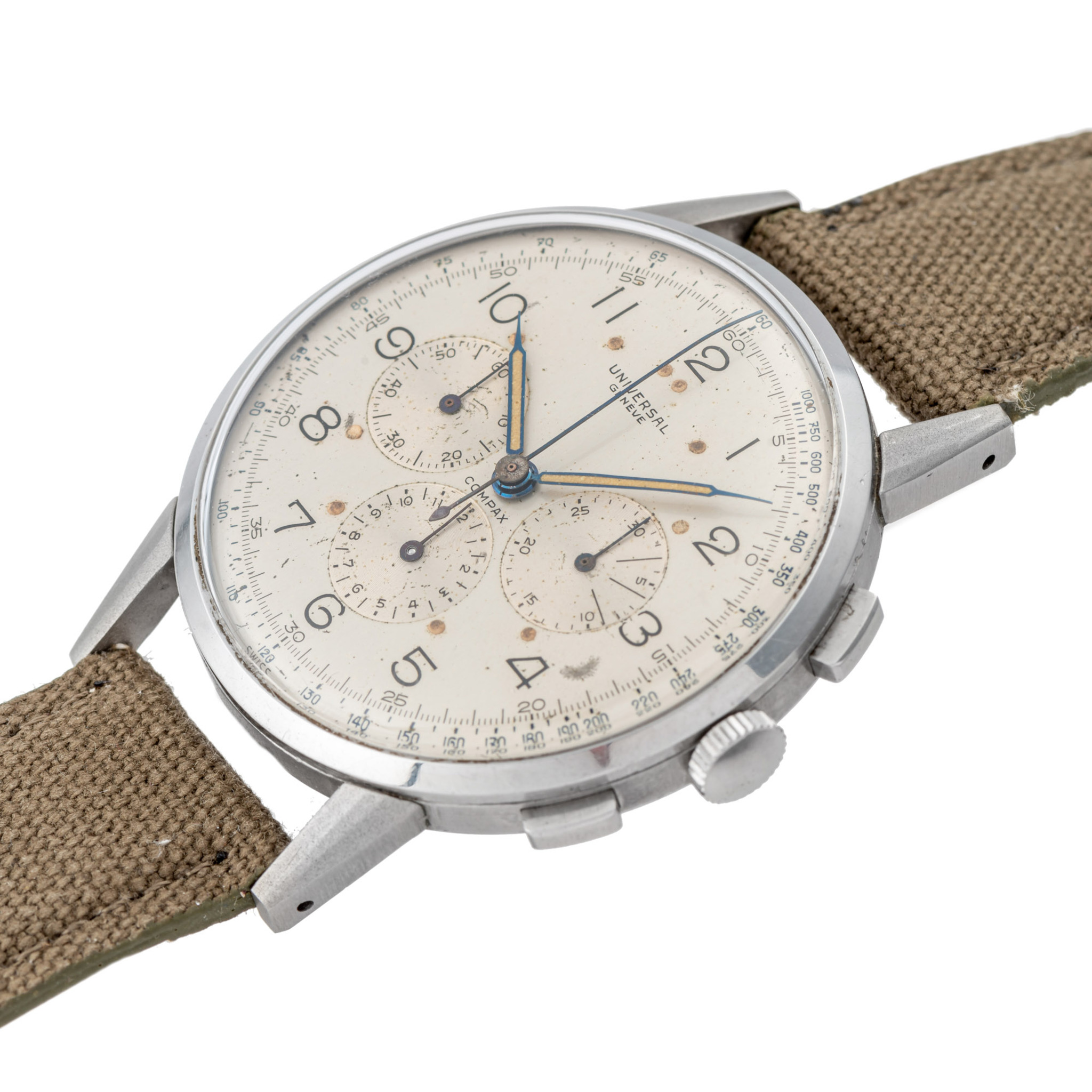 UNIVERSAL, REF. 22430, “UNIVERSALONE”, OVERSIZE PILOT CHRONOGRAPH, STEEL