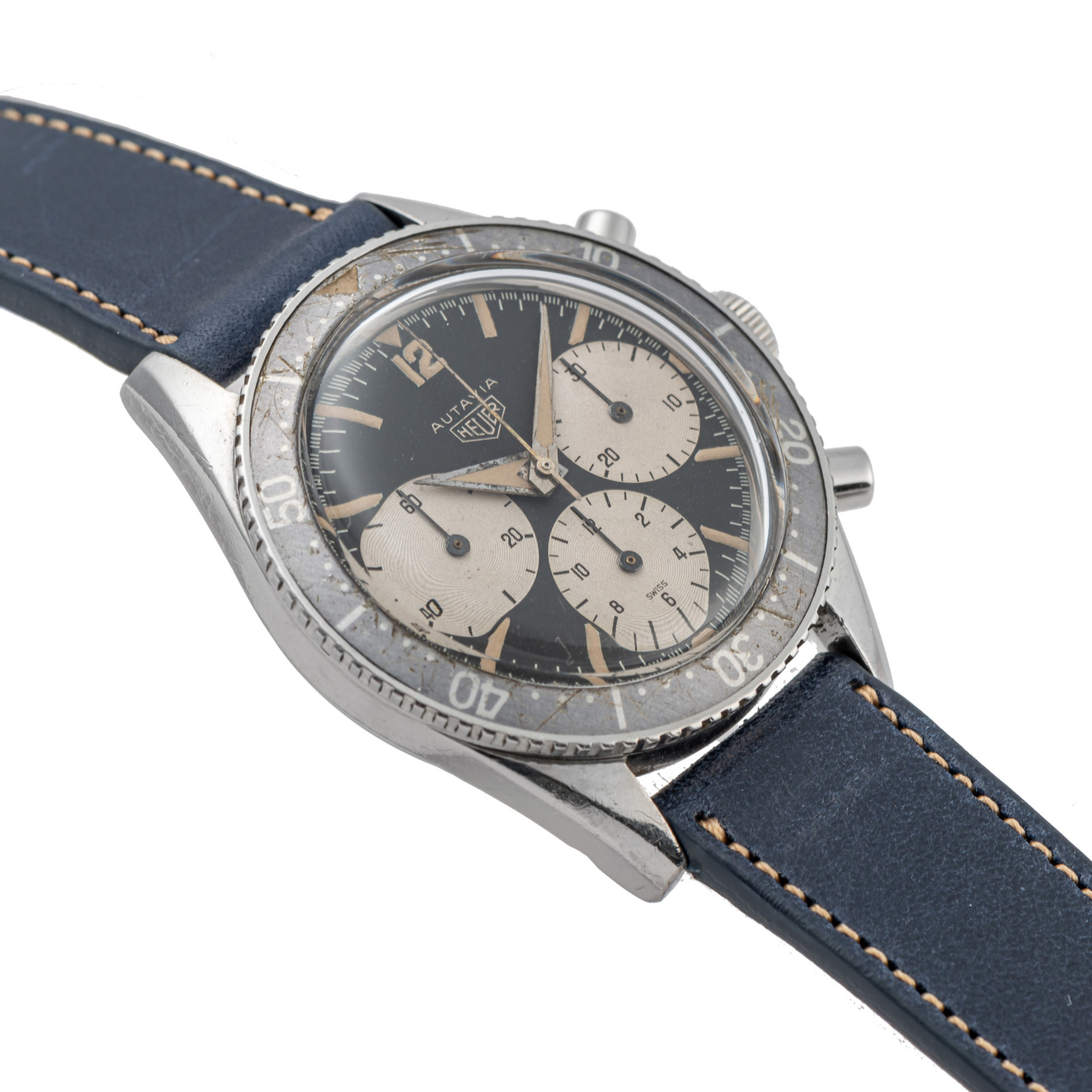 HEUER, REF. 2446, AUTAVIA, BIG EYES, FIRST GENERATION