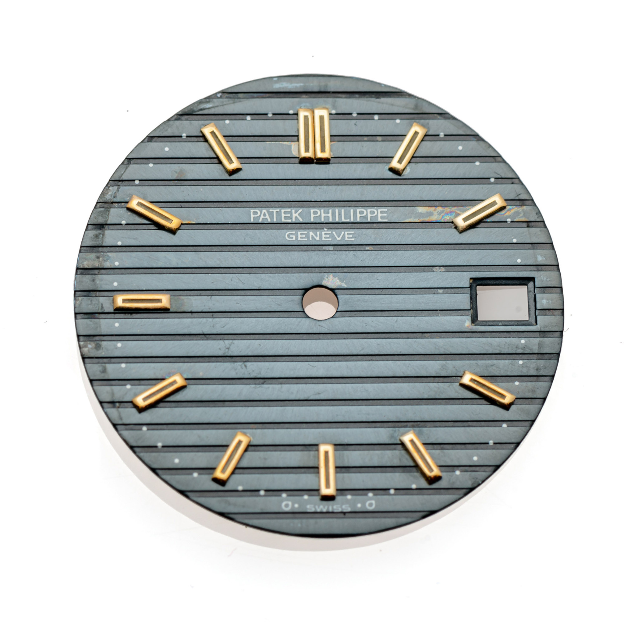 PATEK PHILIPPE, PROBABLY FOR REFERENCE 4700 NAUTILUS DIAL, YELLOW GOLD INDEXES