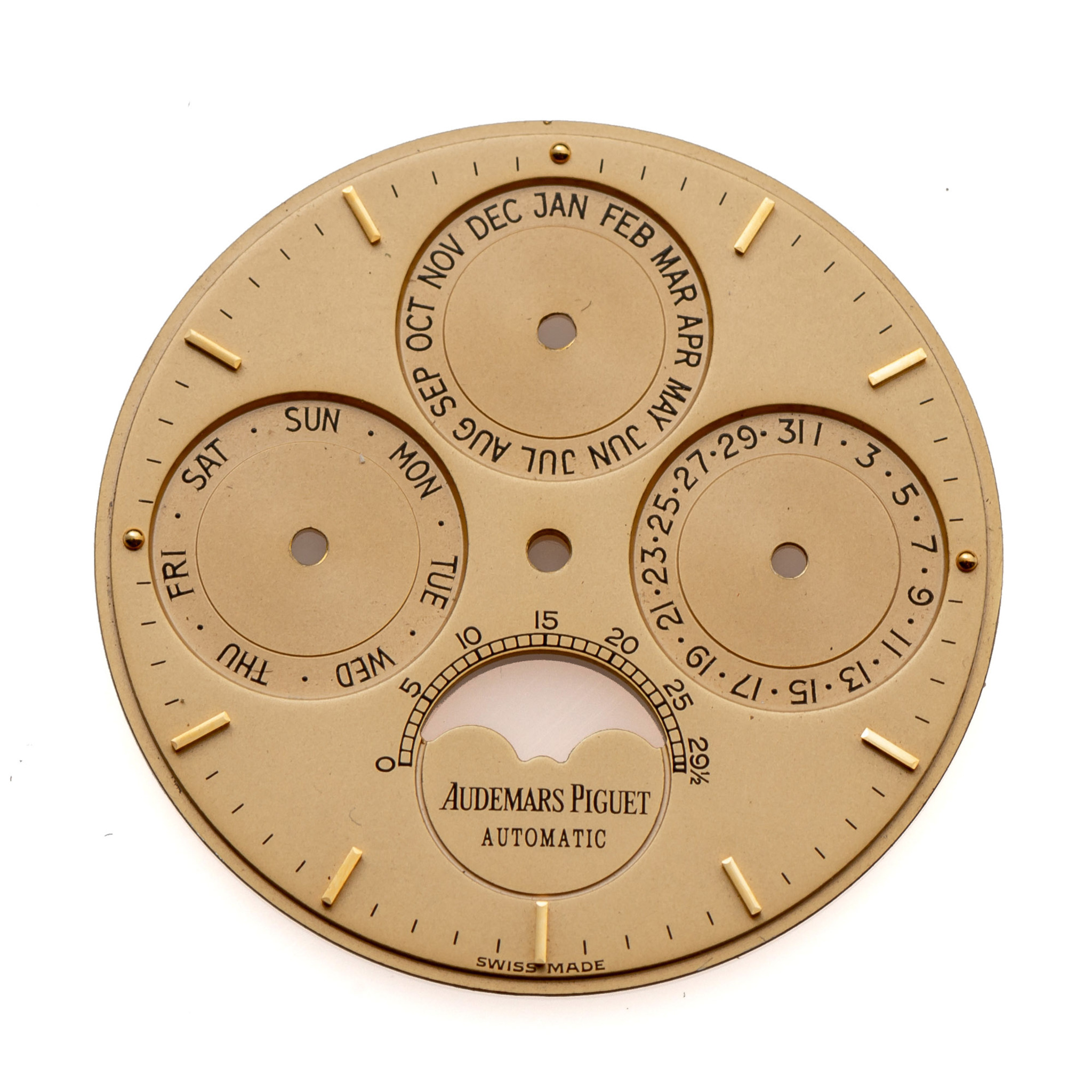 AUDEMARS PIGUET, ROYAL OAK PERPETUAL CALENDAR, MARK II DIAL, YELLOW GOLD