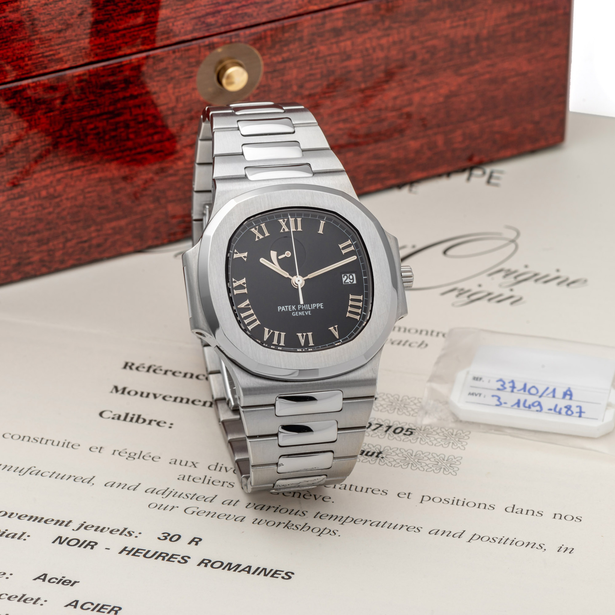 PATEK PHILIPPE, REF. 3710, NAUTILUS, POWER RESERVE, STEEL