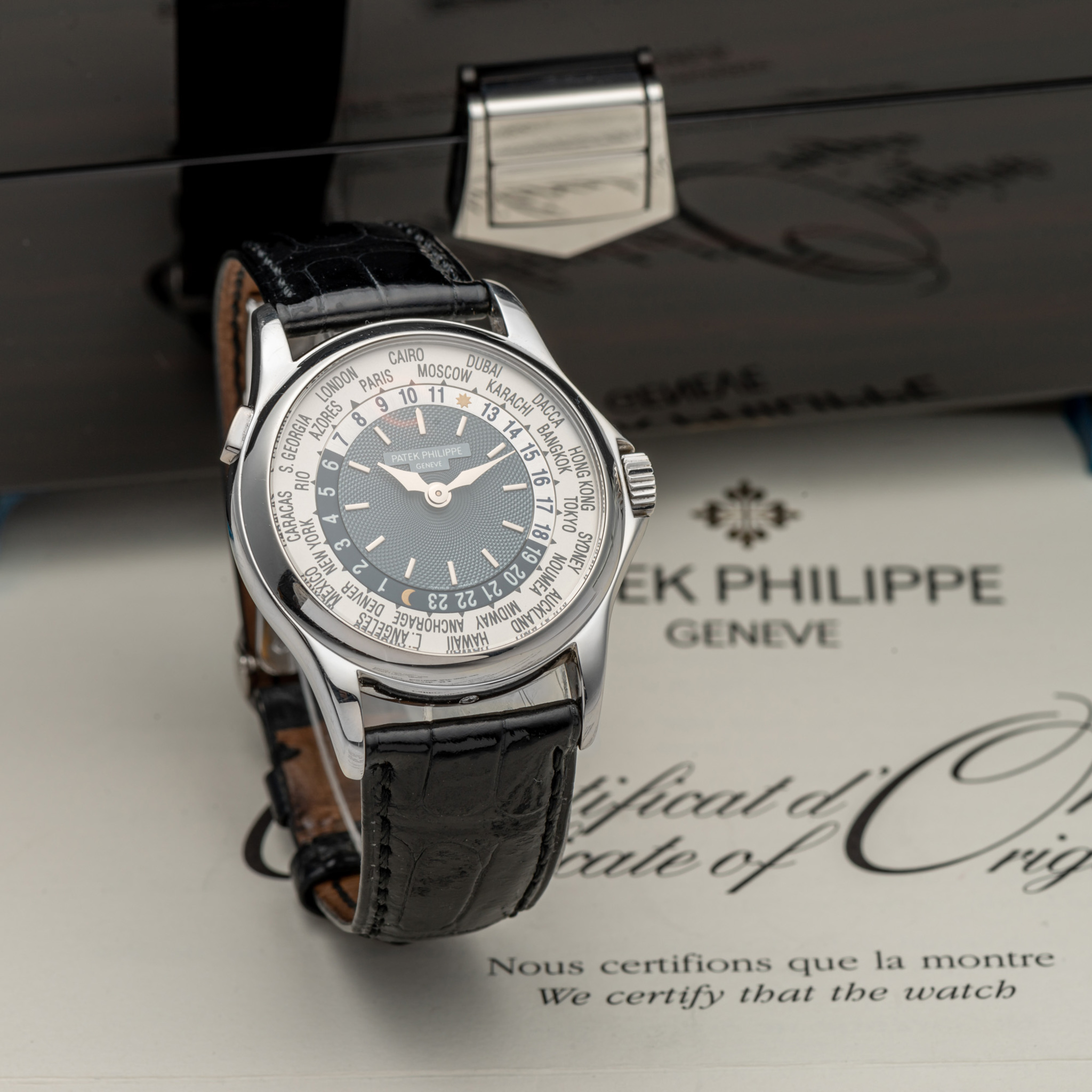 PATEK PHILIPPE, REF. 5110P, WORLD TIME, PLATINUM