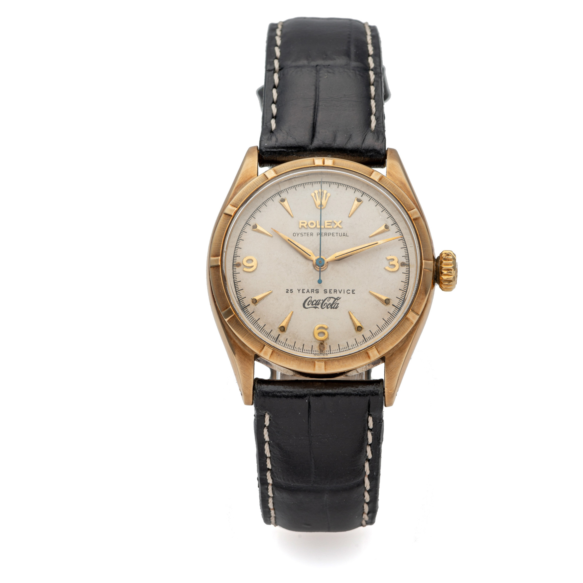ROLEX, REF. 6285, OYSTER-PERPETUAL, COCA-COLA DIAL, 14K YELLOW GOLD