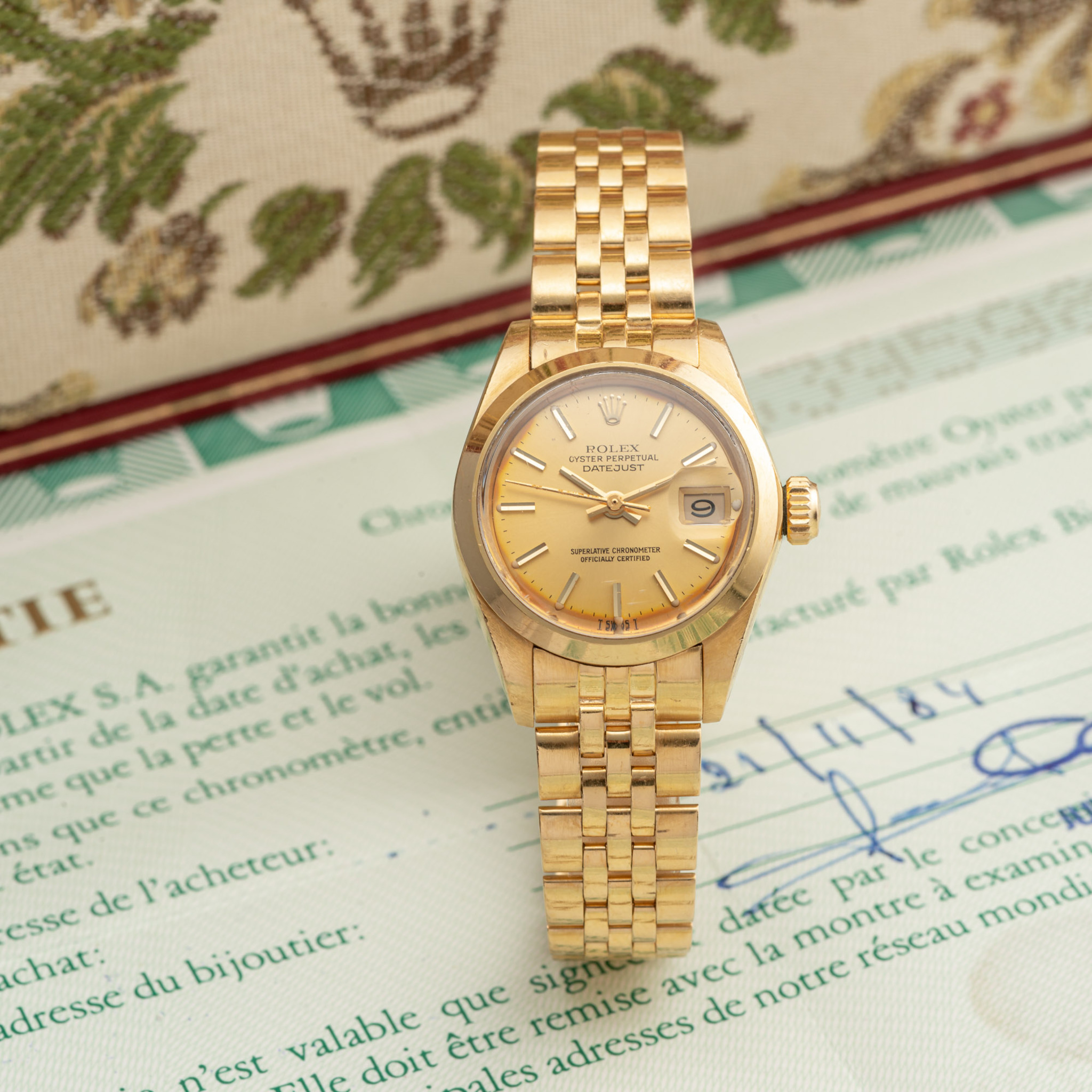 ROLEX, REF. 6916, DATEJUST, YELLOW GOLD