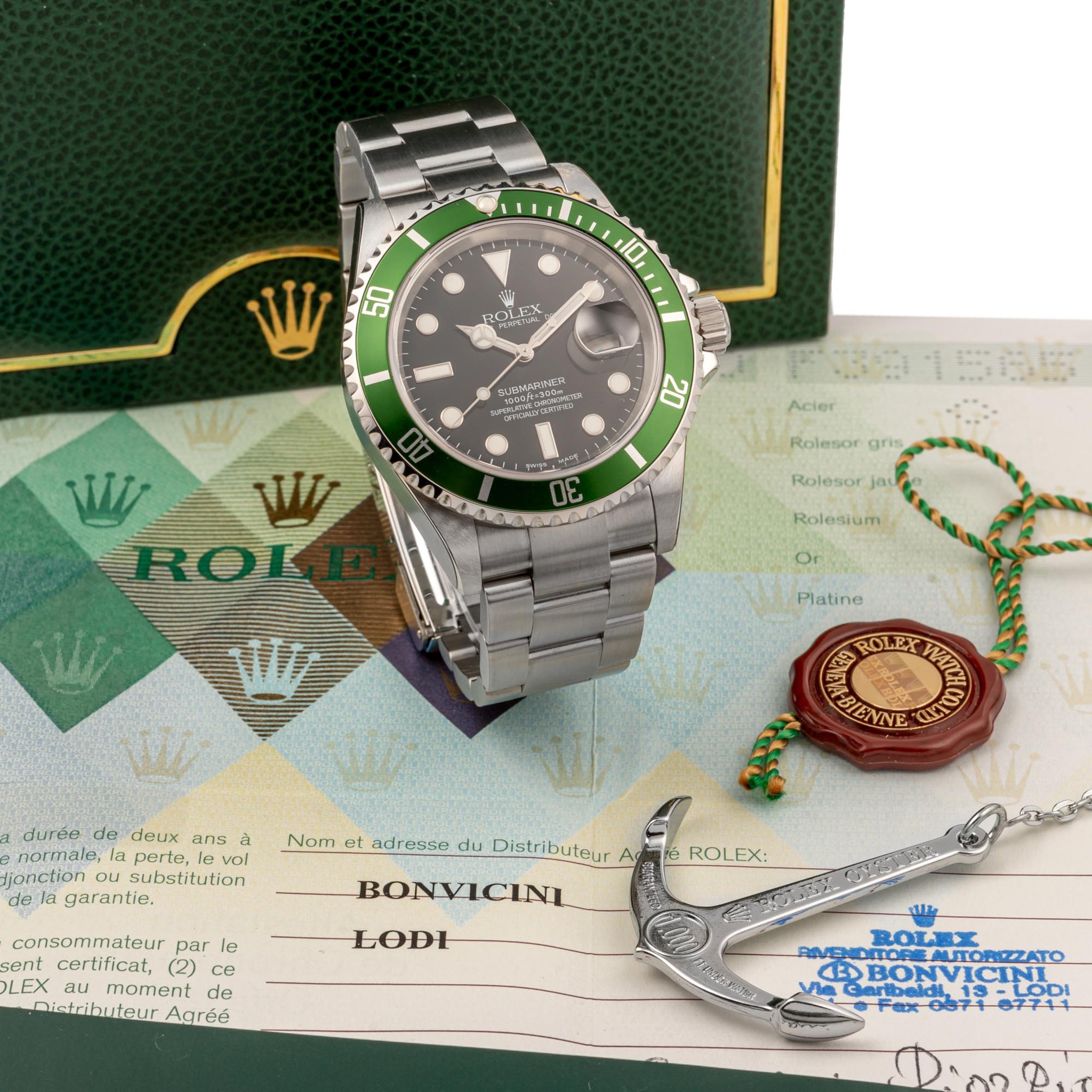 ROLEX, REF 16610LV, SUBMARINER FLAT FOUR, 1ST SERIES, NEW OLD STOCK, STEEL