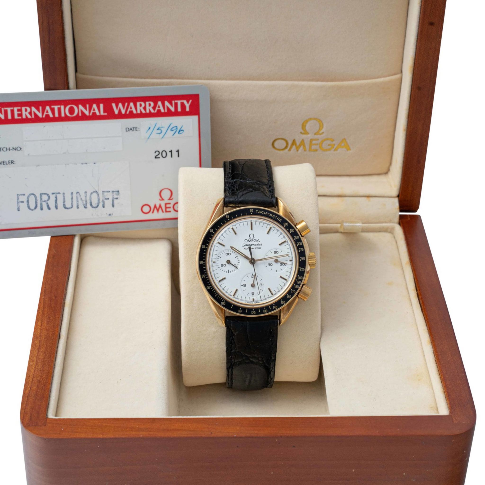 OMEGA, REF. 175.0032-175.0033, SPEEDMASTER AUTOMATIC, YELLOW GOLD