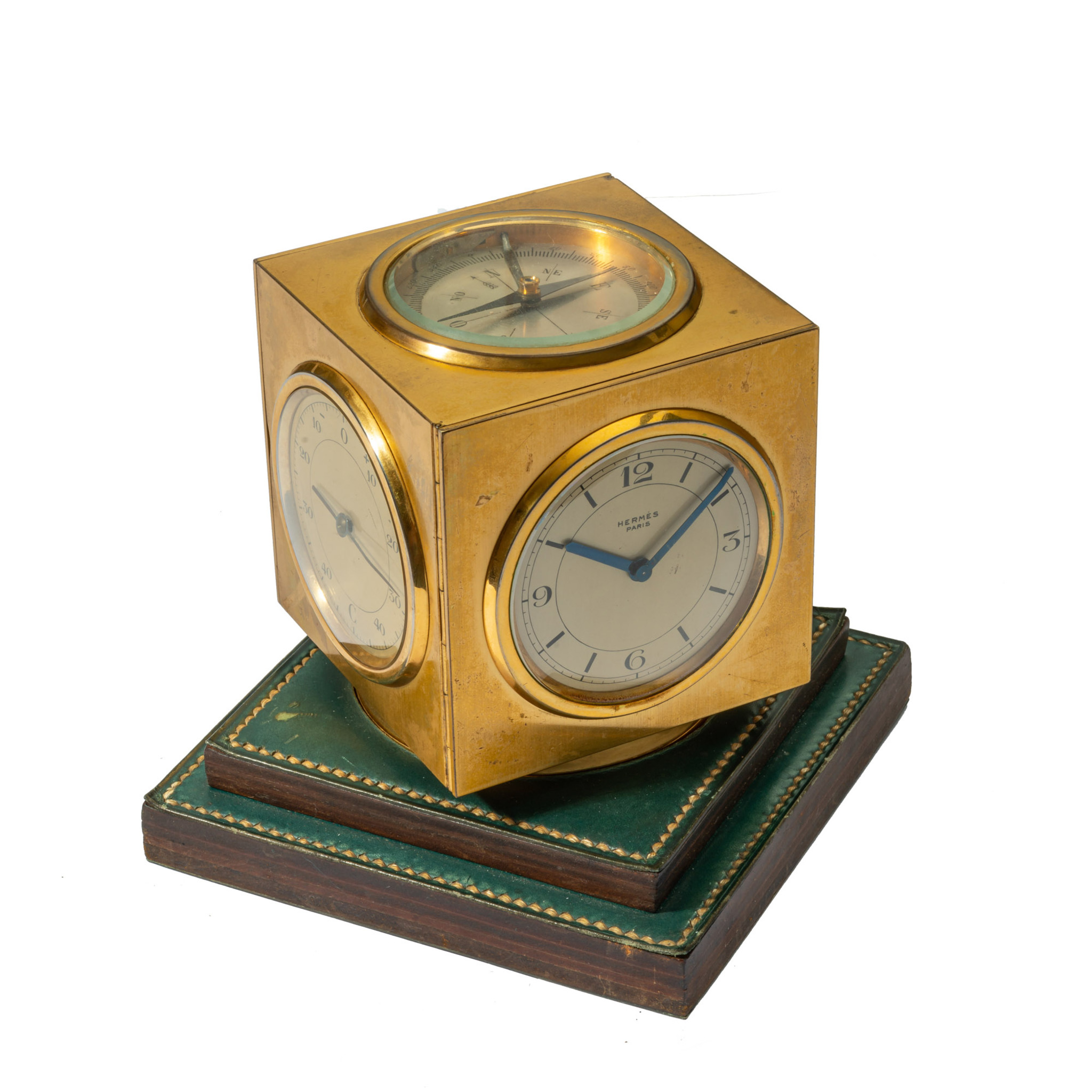 HERMES/ DUPRE LAFONT, DESK COMPENDIUM, BRASS
