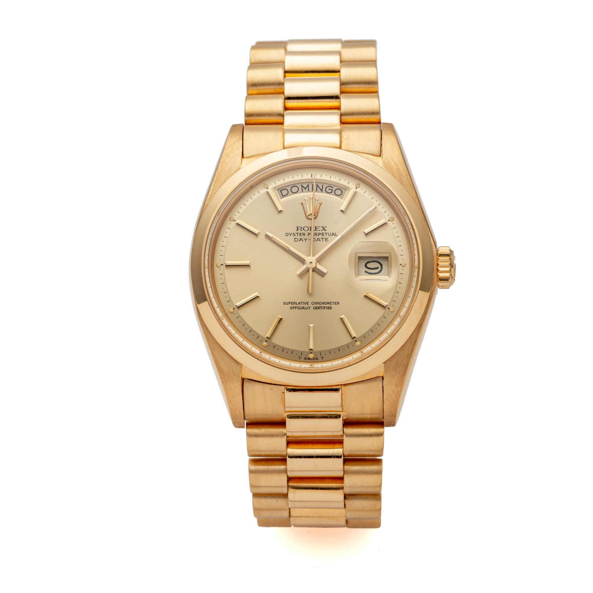 ROLEX, REF. 1802, DAY-DATE, SMOOTH BEZEL, YELLOW GOLD