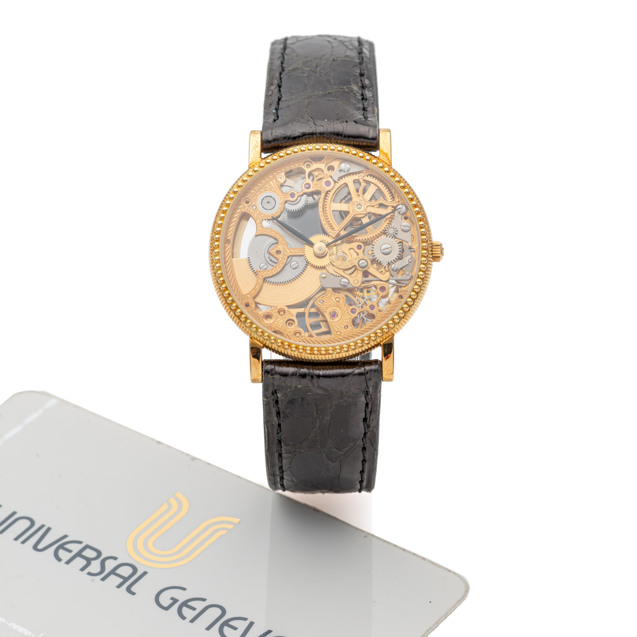 UNIVERSAL, REF. 151.11.662, SKELETON, MICRO-ROTOR, YELLOW GOLD