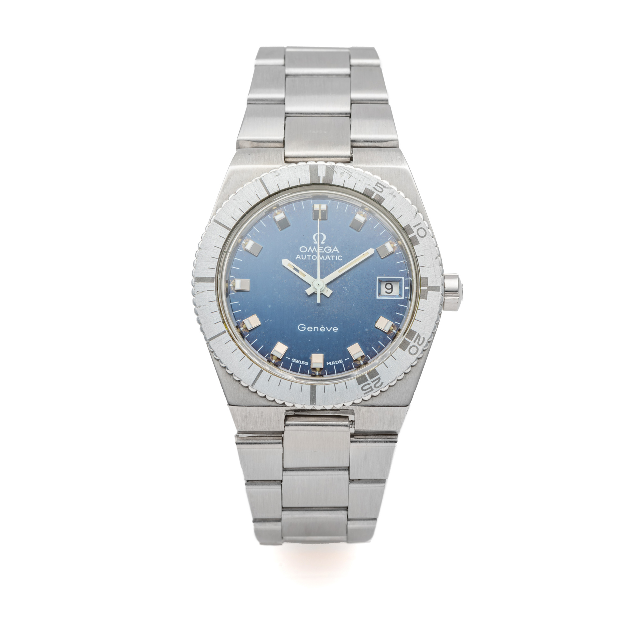 OMEGA, REF. 166.0124, GENEVE, BLUE DIAL, STEEL