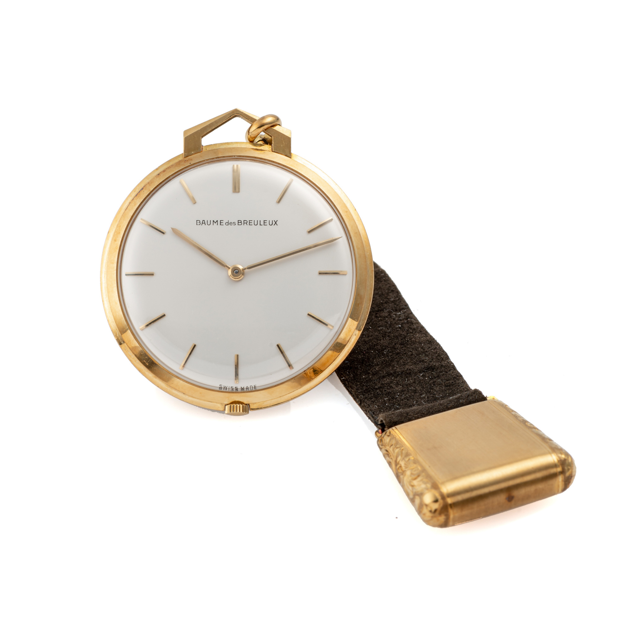 BAUME DES BREULEUX, DRESS POCKET WATCH, YELLOW GOLD