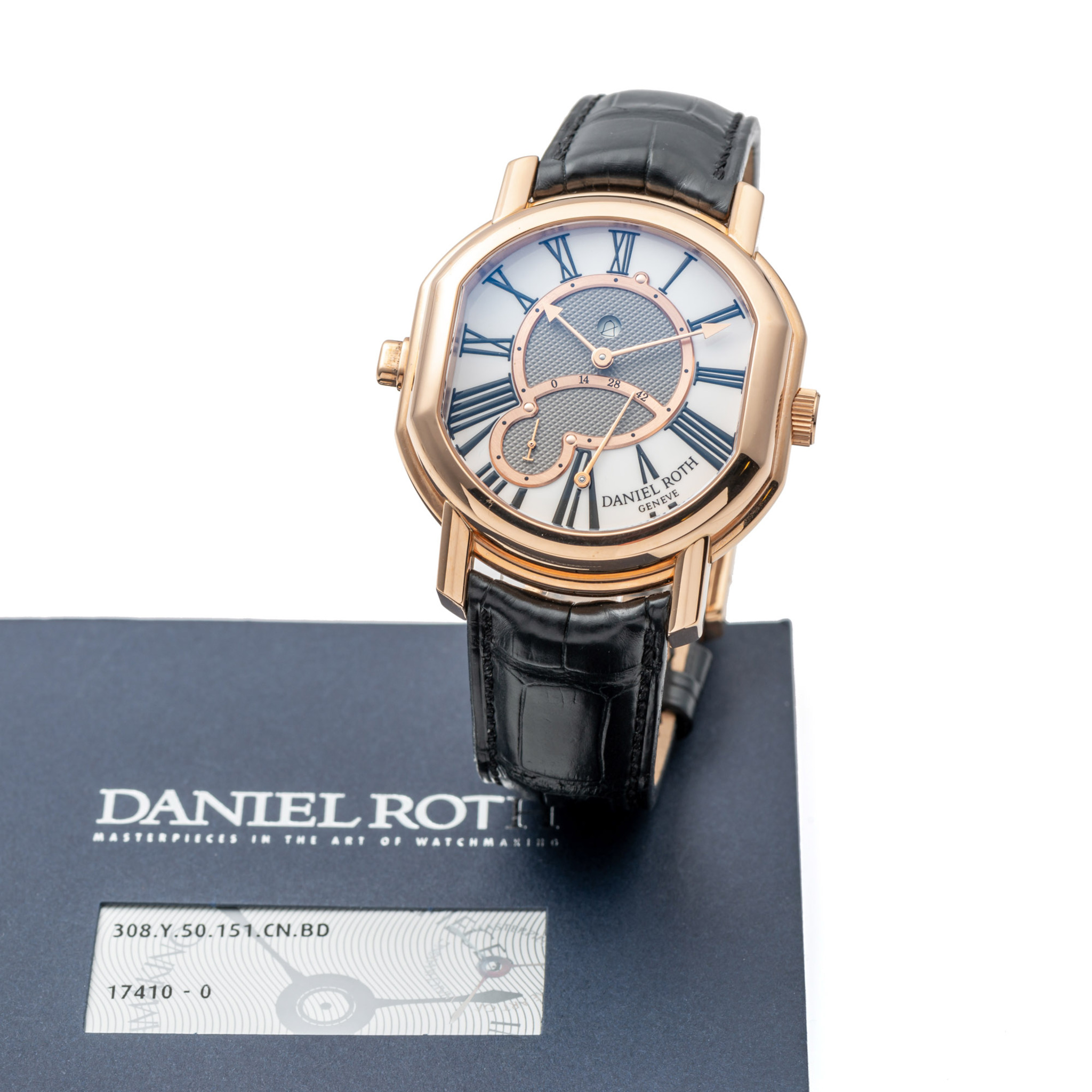 DANIEL ROTH, REF. 308.Y.50, ELLIPSOCURVEX MINUTE REPEATER, NO. 0, PINK GOLD