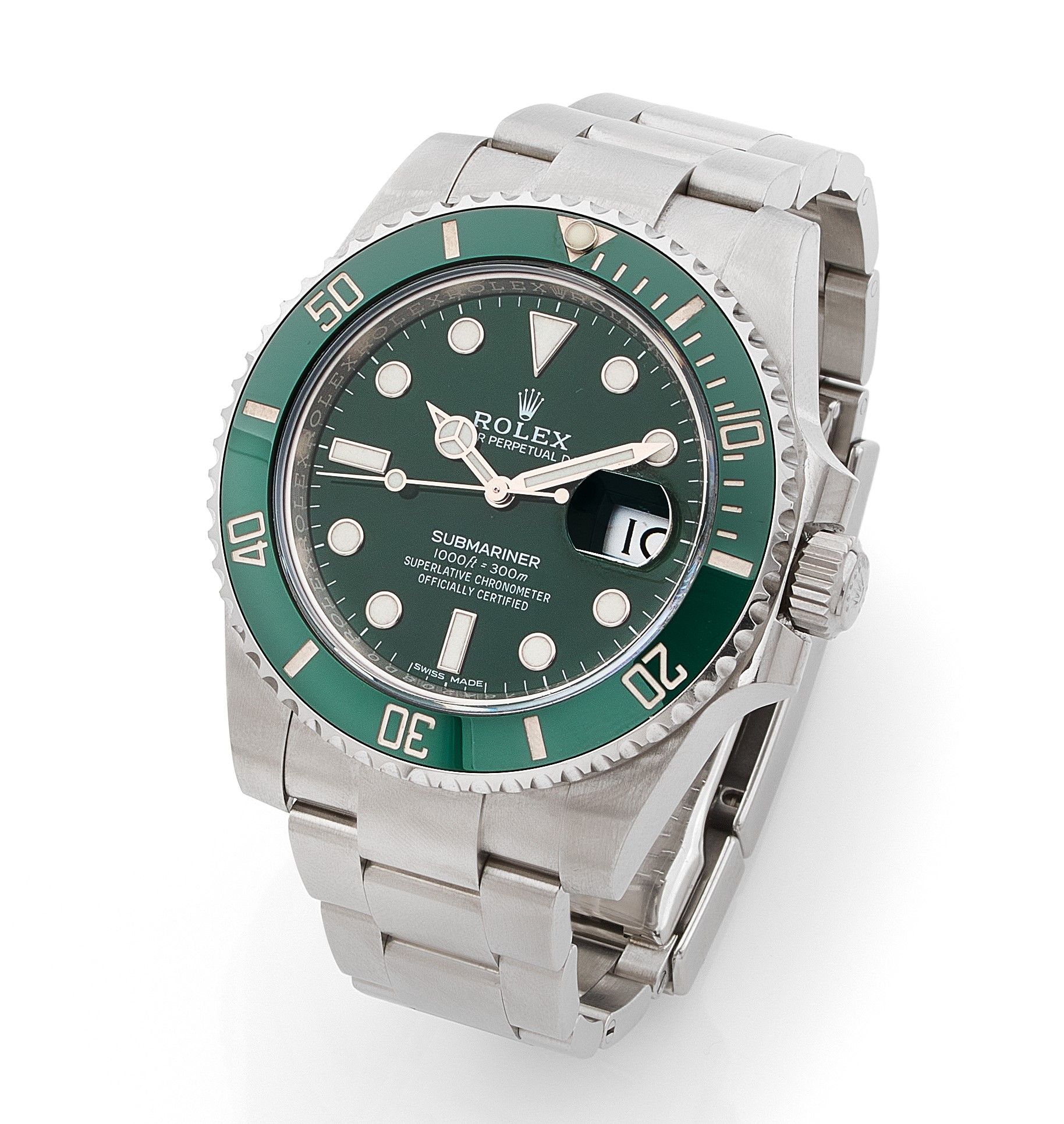 ROLEX Submariner "Hulk", ref. 116610LV, n° 76A208D0 Vers 2018